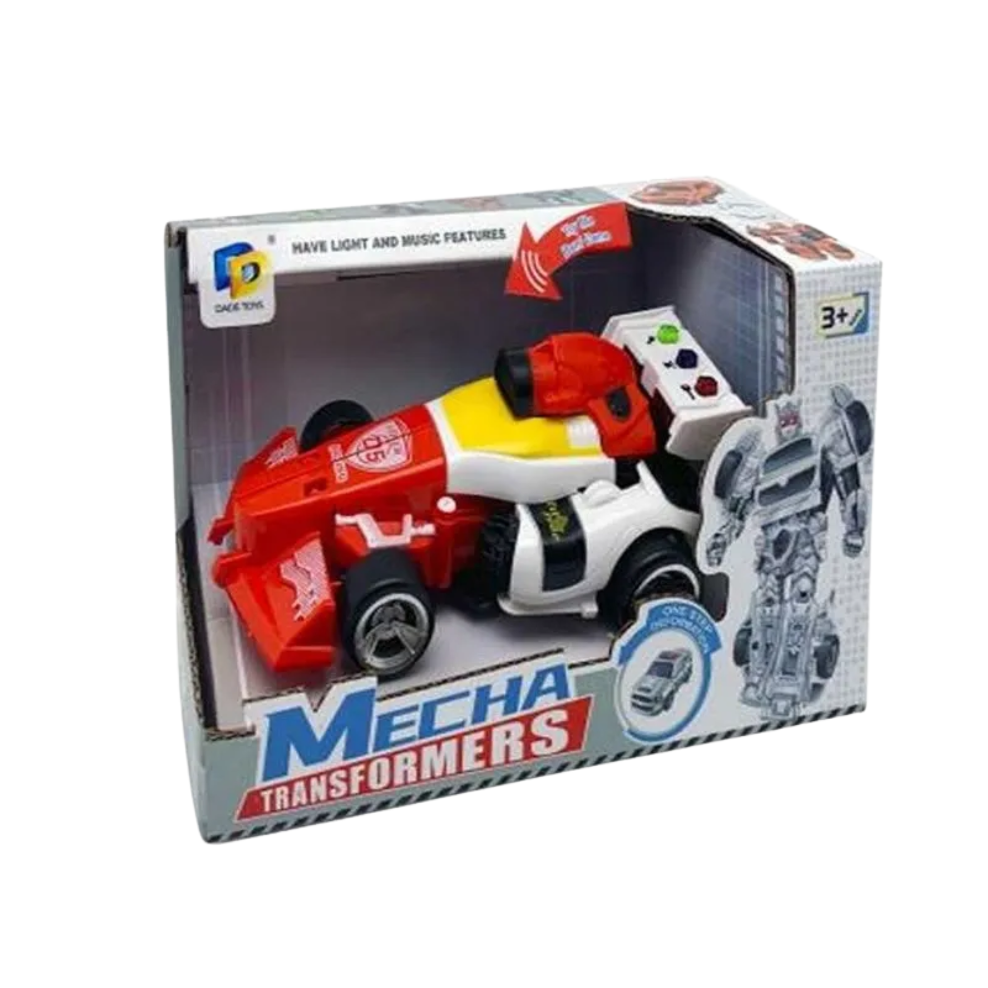 Robô Transformável Megaformers Flamion com Luz e Som Multikids - BR2730