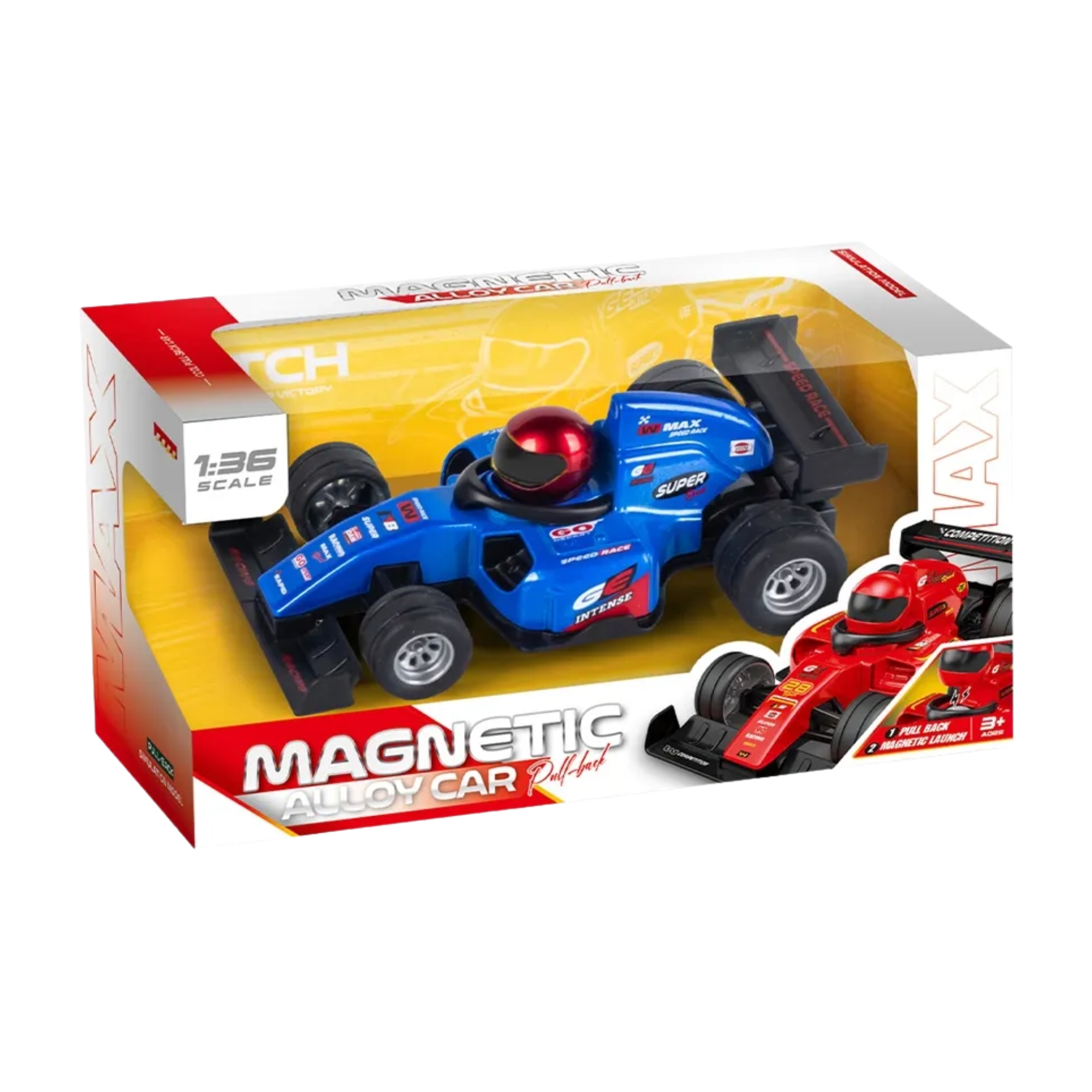 Carrinho de Fricção Blue Thunder Torque Turbo 1:36 Azul Multikids - BR2812