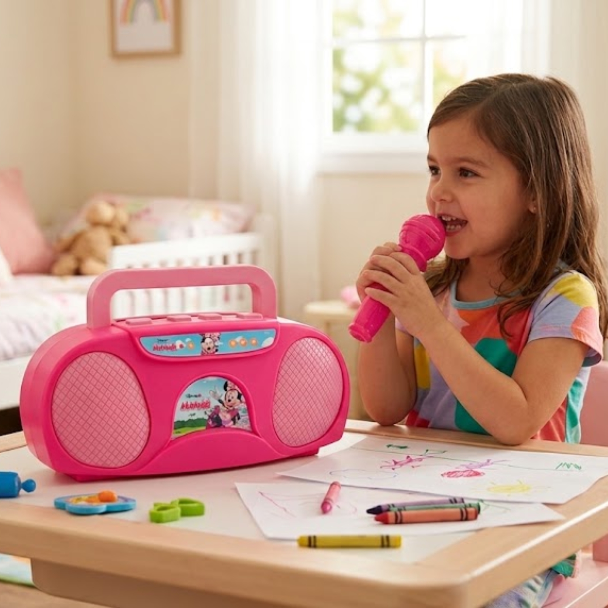 Boombox Karaoke Minnie - Pilhas Inclusas Candide - 72071