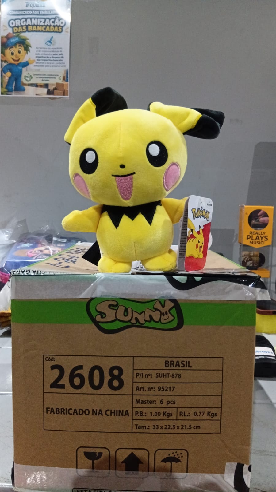 PELUCIA 8" PICHU Sunny - 002608