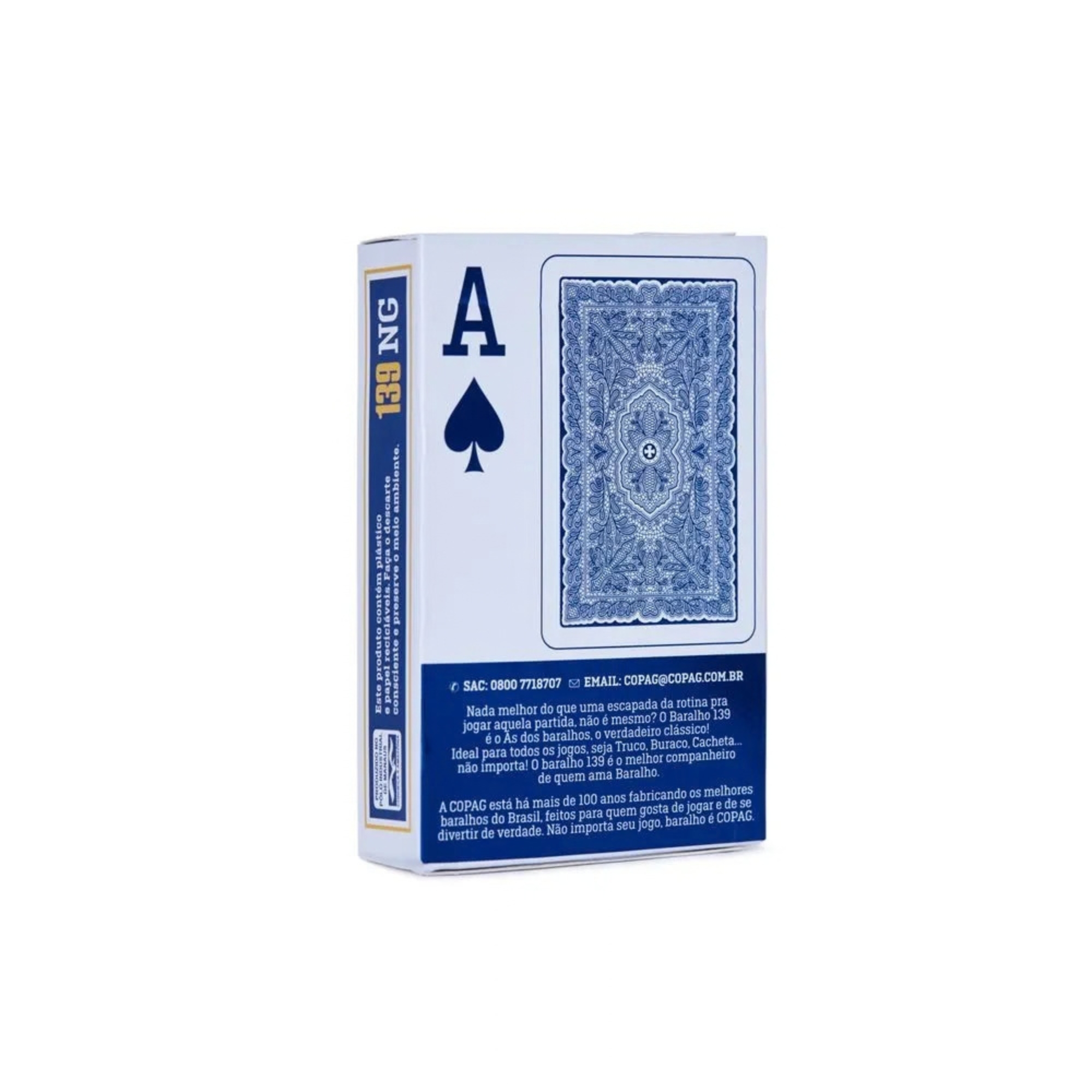 Kit 6 Baralho 139 Naipe Grande Copag - 91026 CARTUCHO