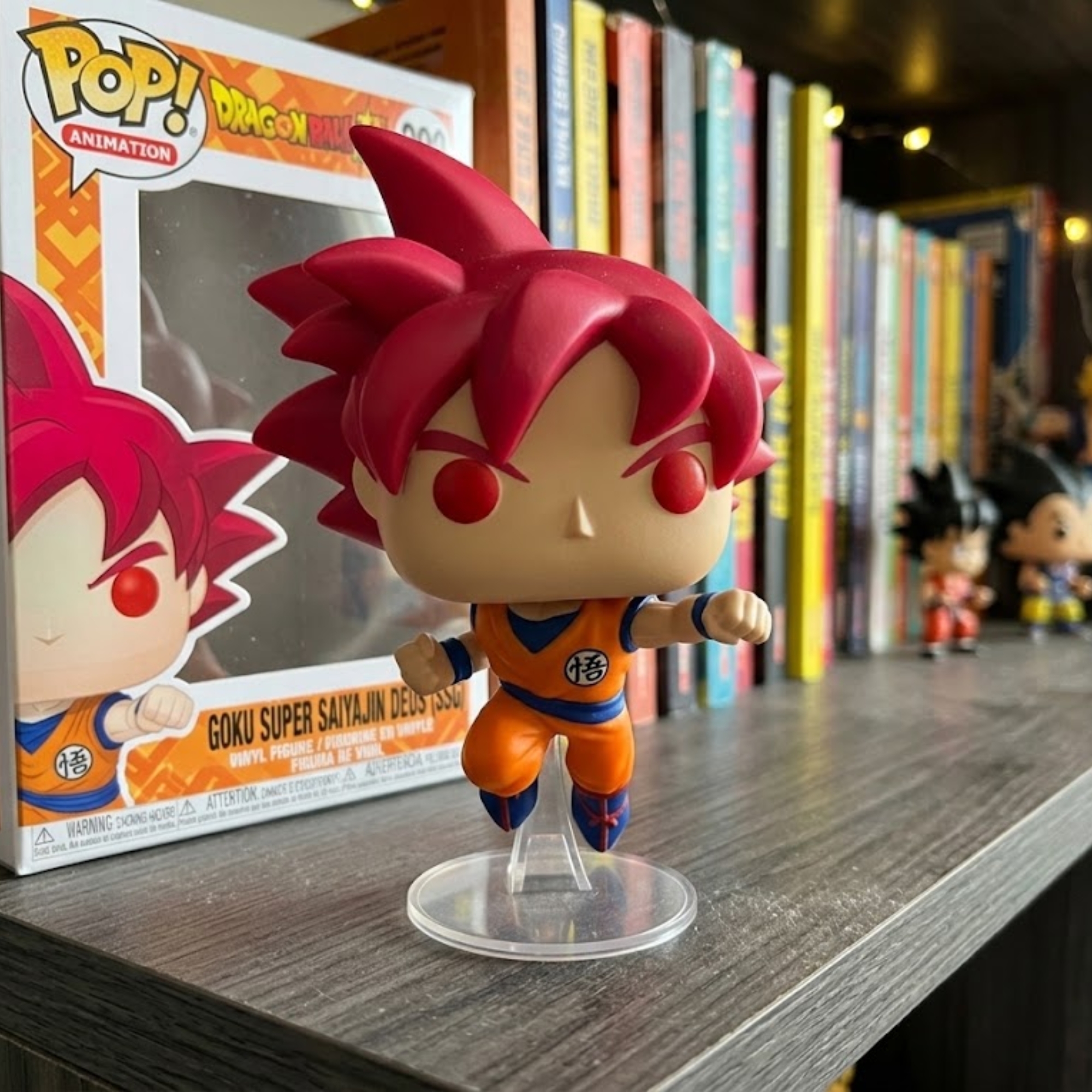 Kit Dragon Ball Funko para Coleção Vegeta e Goku SSJ Deus
