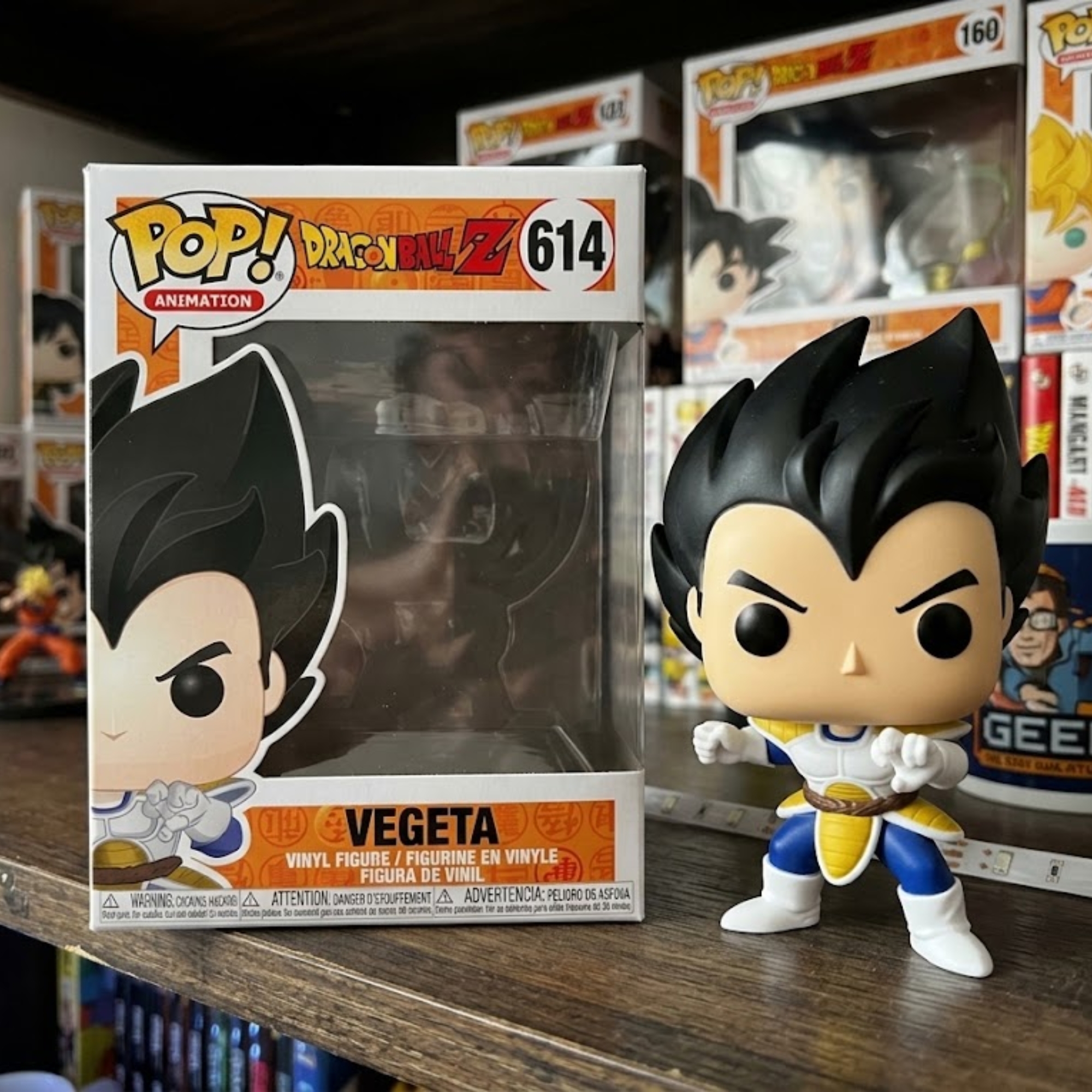 Kit Dragon Ball Funko para Coleção Vegeta e Goku SSJ Deus