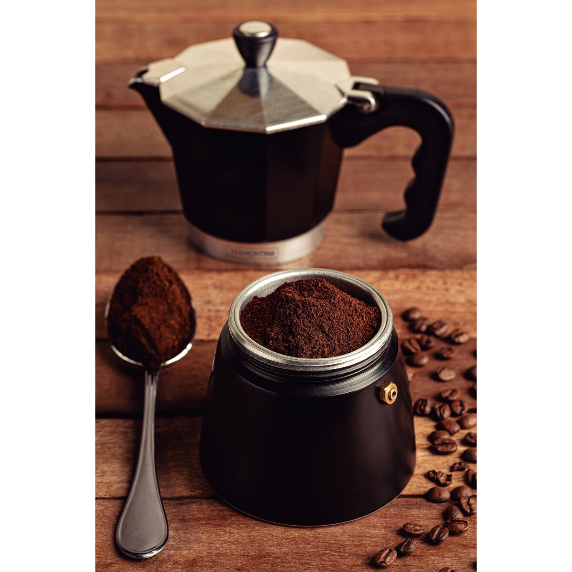 Kit Café Tramontina com Cafeteira Conjunto de Xícaras e Colher