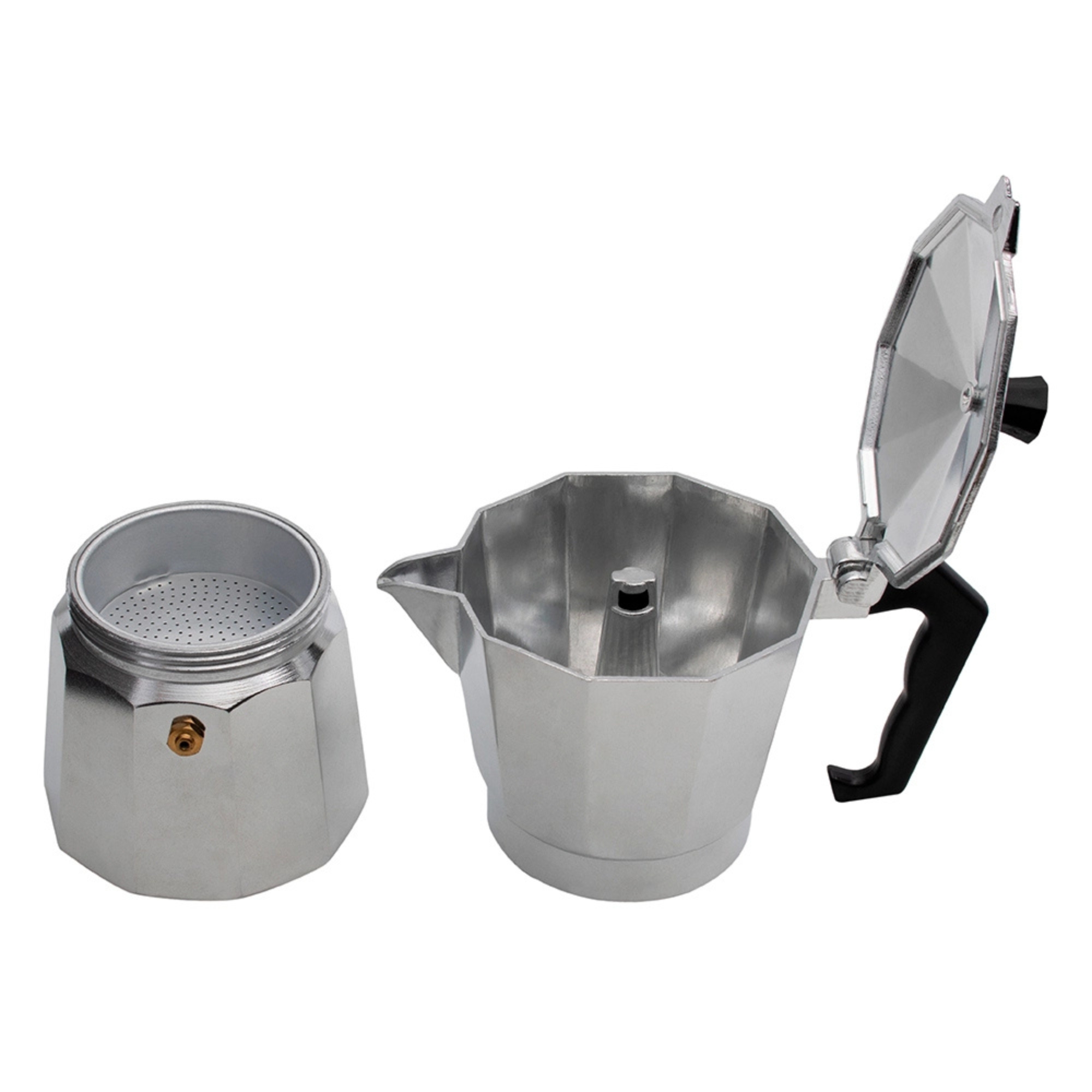 Cafeteira Italiana Moka de Alumínio 280ml 6 cafezinhos Mimo Style - 294