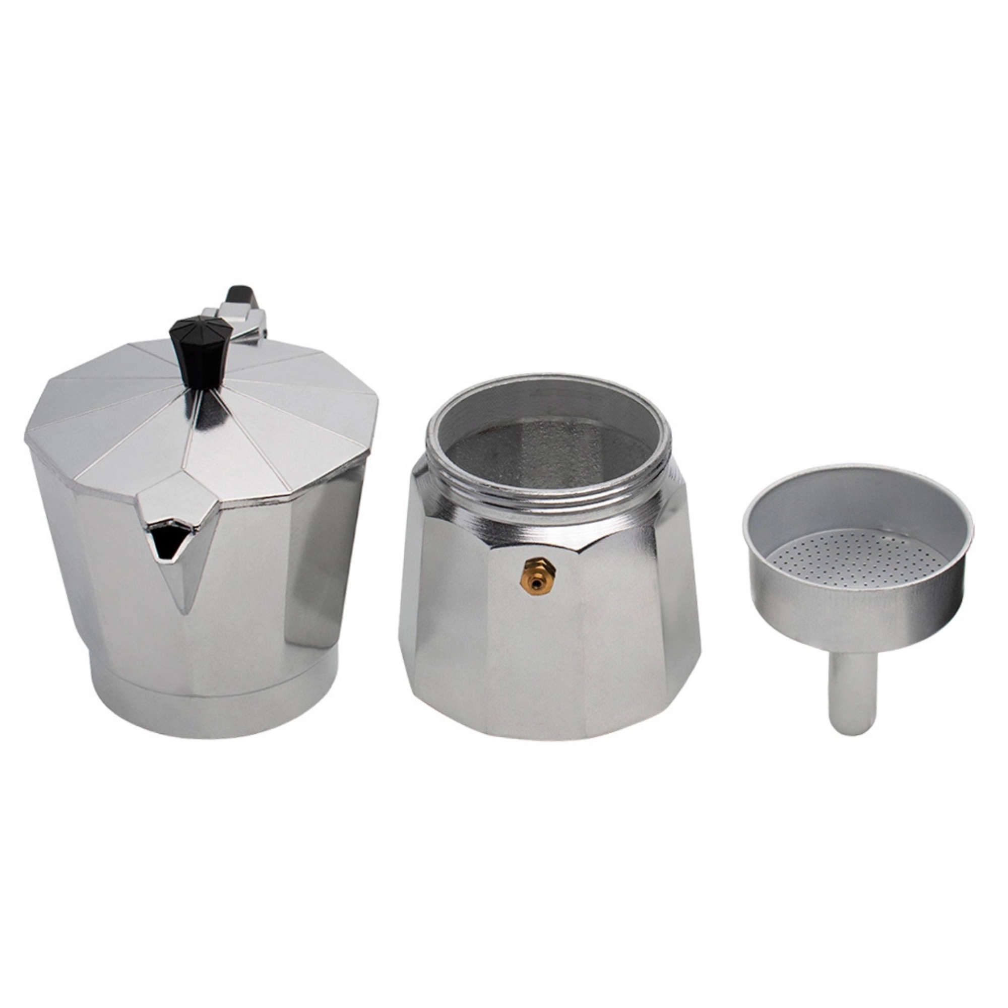 Cafeteira Italiana Moka de Alumínio 280ml 6 cafezinhos Mimo Style - 294