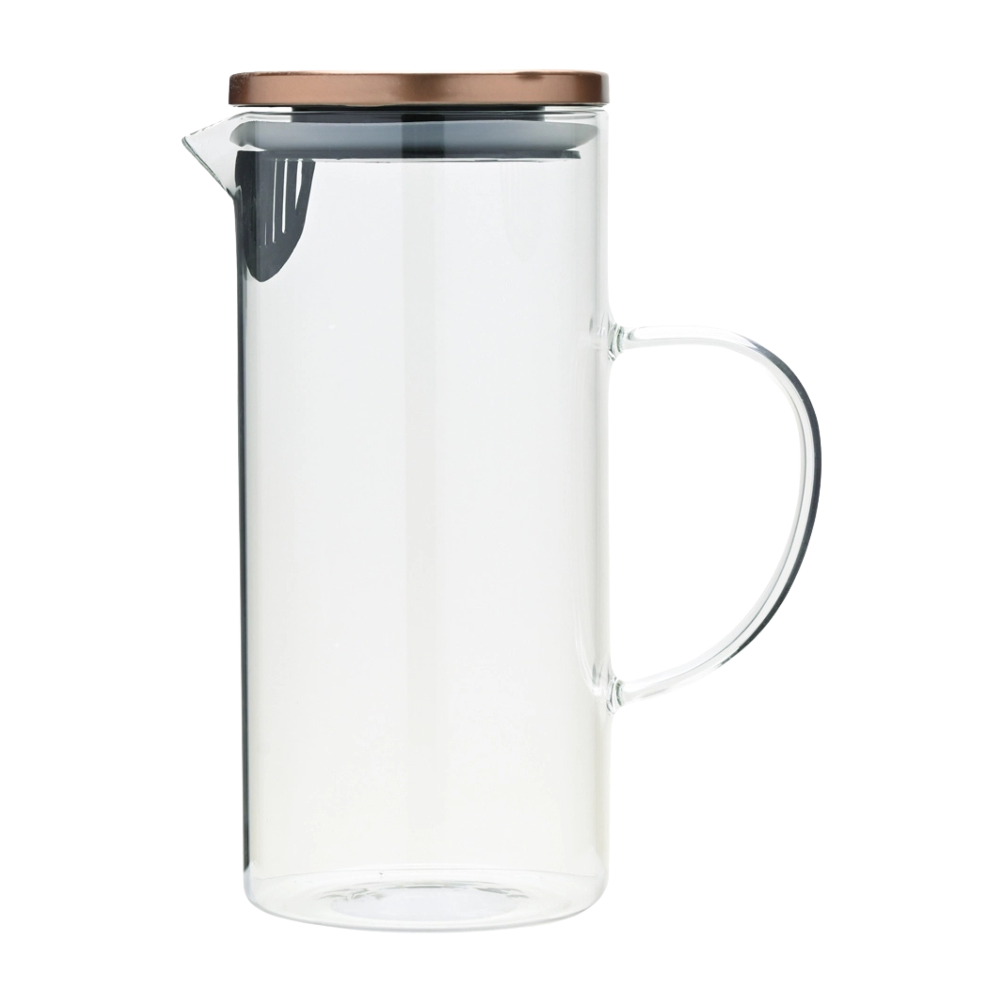 Jarra de Vidro Borossilicato 1,3L com Tampa de Bambu Mimo Style - 6393