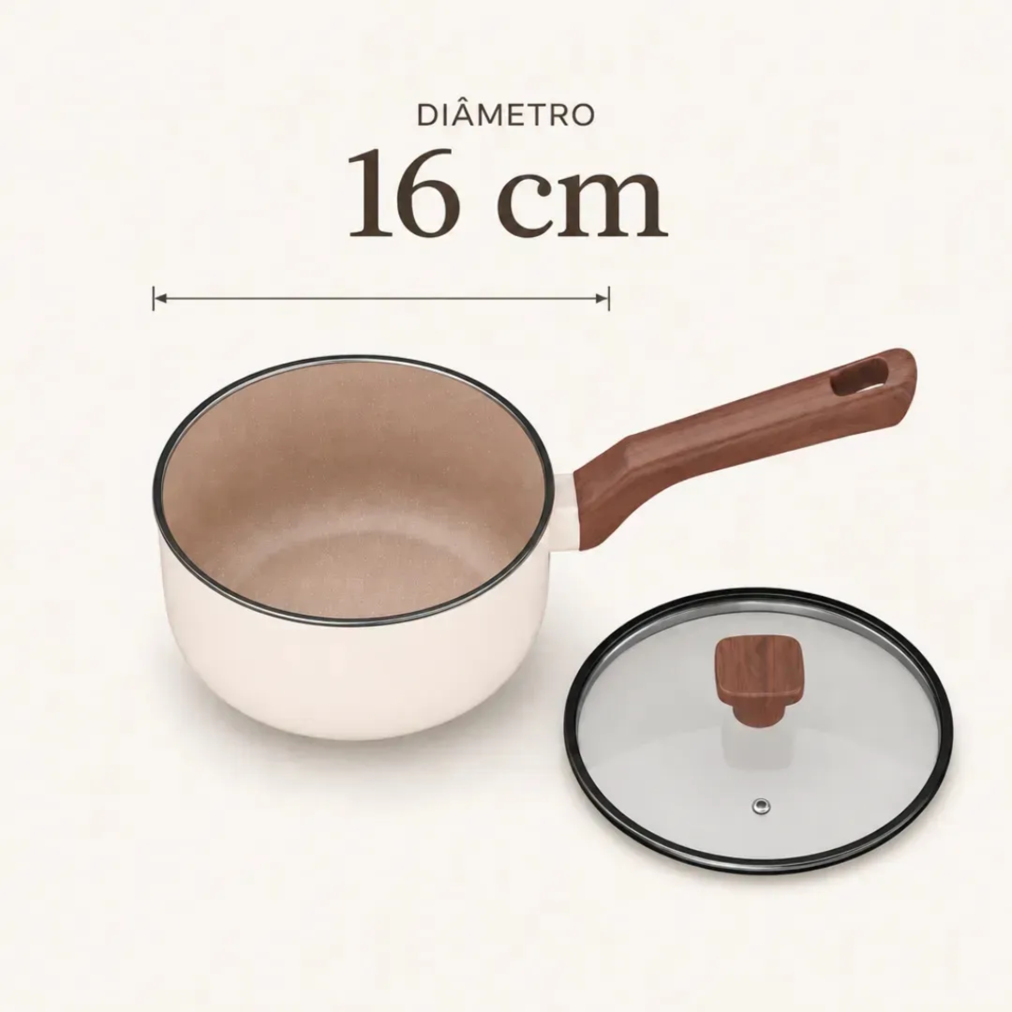 Panela 16cm Pratic Cook Crema Mimo Style - 15775