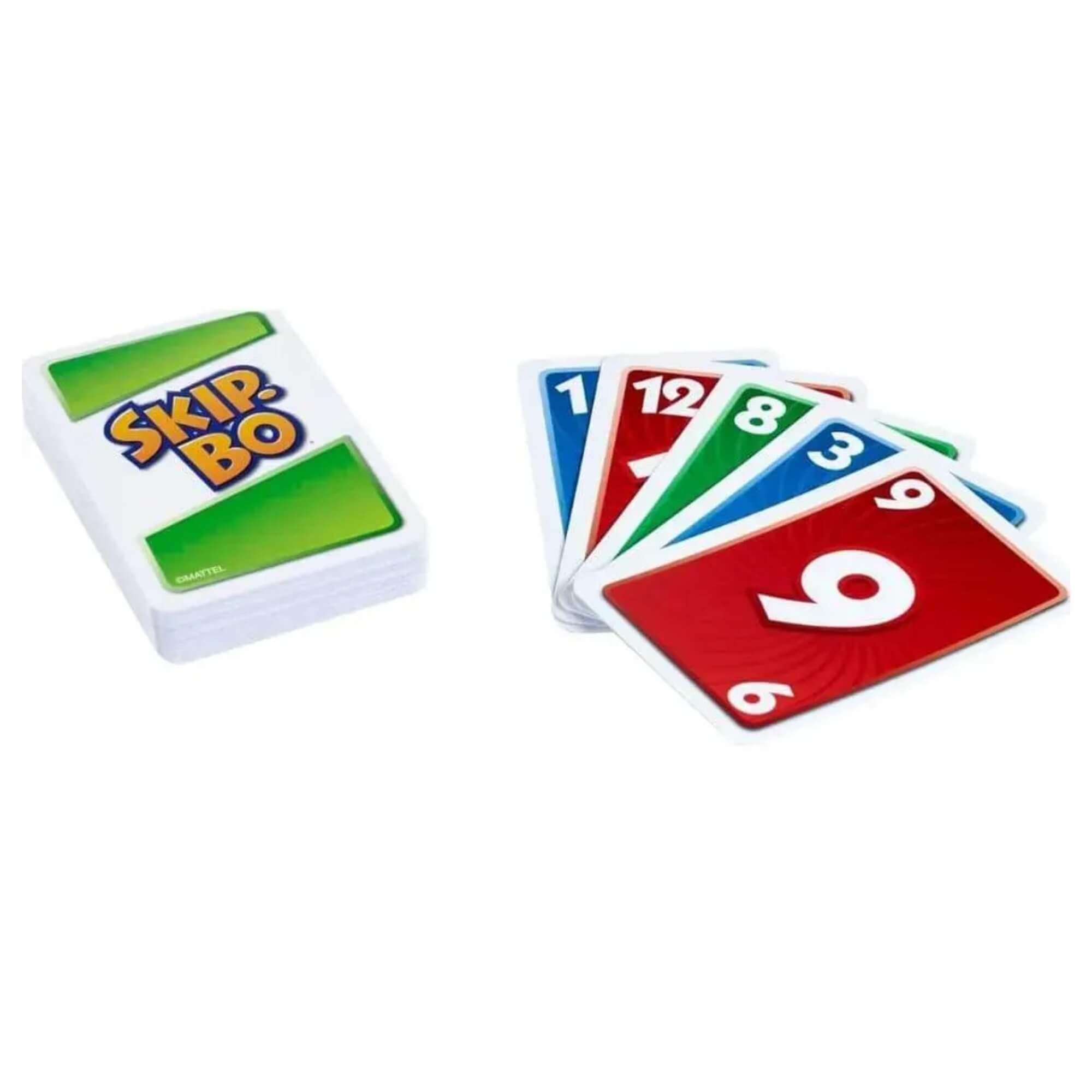 Jogo de Cartas Skip-Bo - 2 a 6 jogadores Mattel - 915818