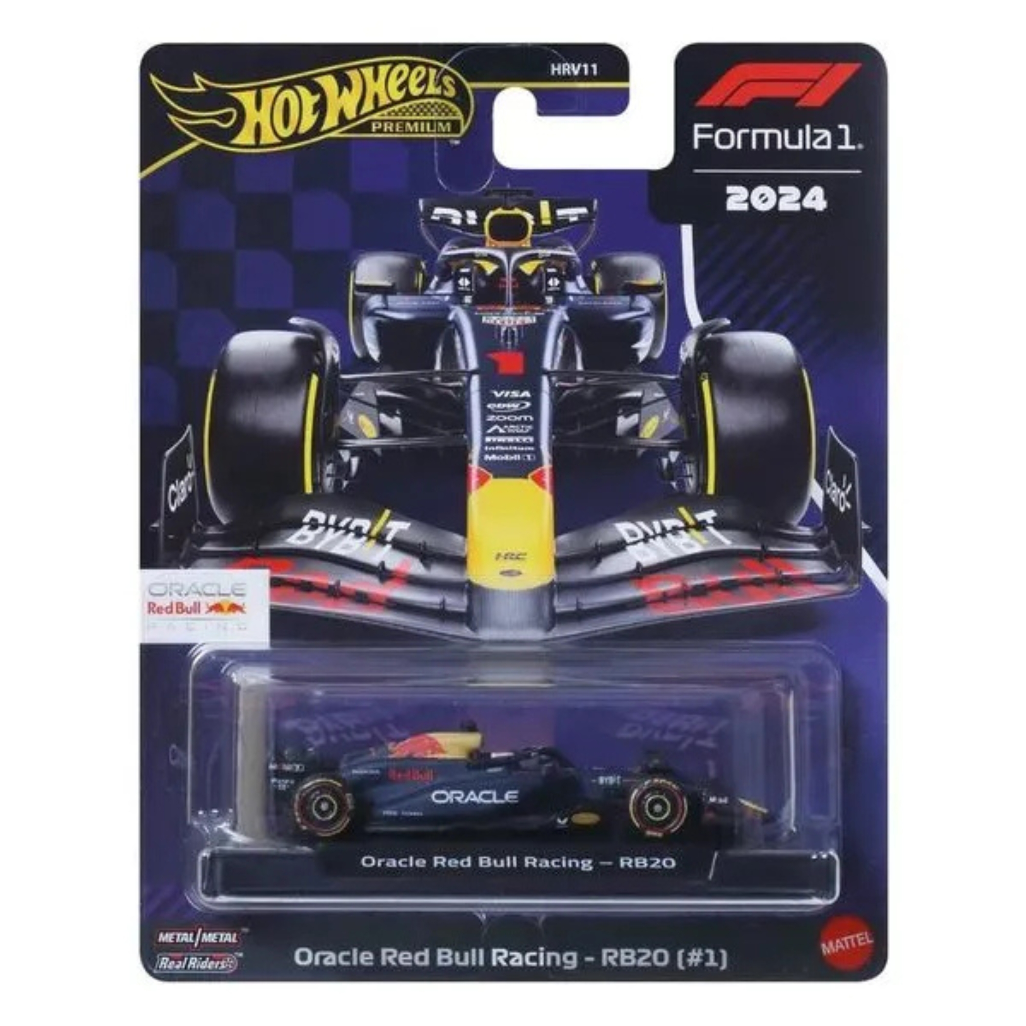 Hot Wheels Carrinhos Formula 1 HRV11 Mattel - 916856