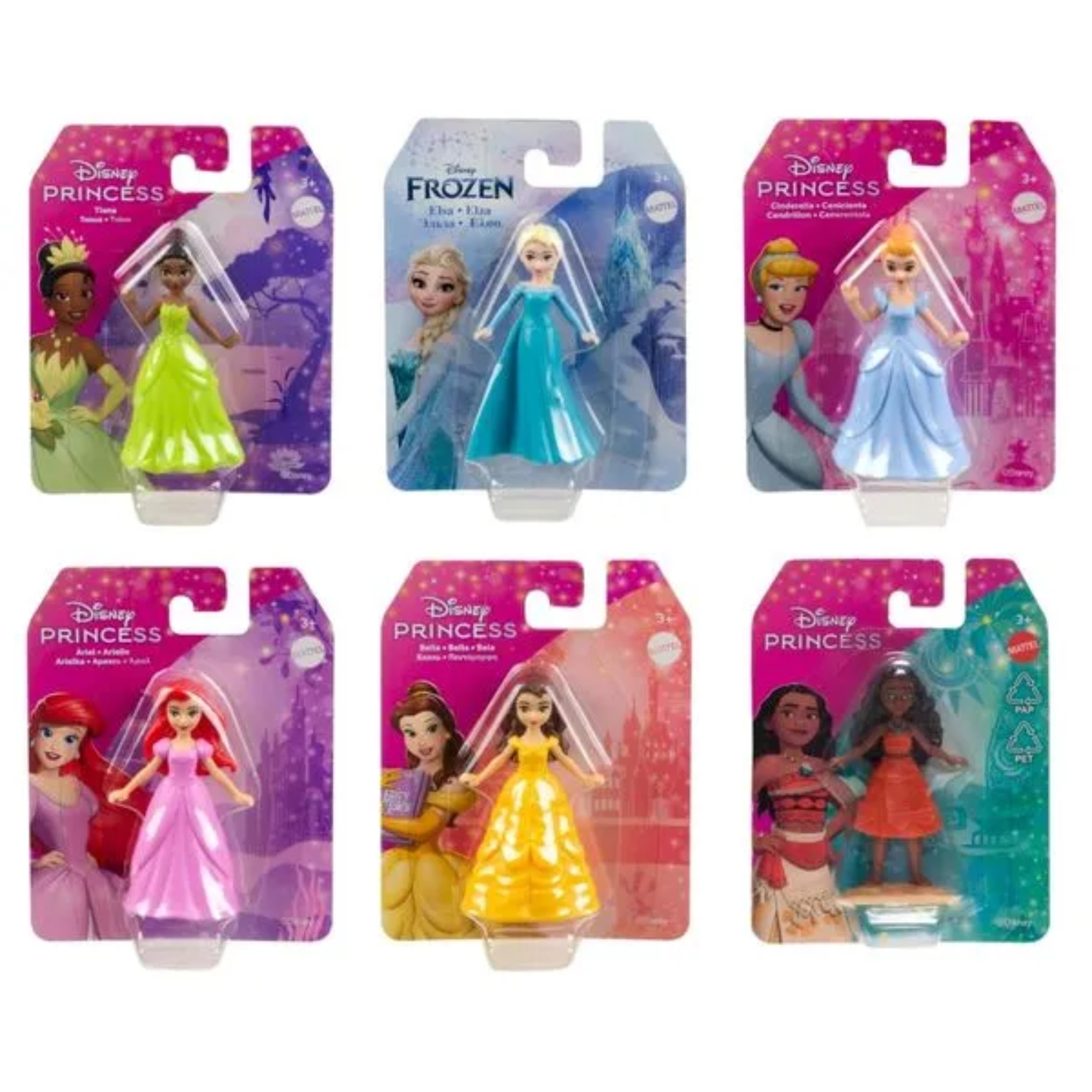 Mini Bonecas Princesas Disney Sortido e Unitário Mattel - 927053