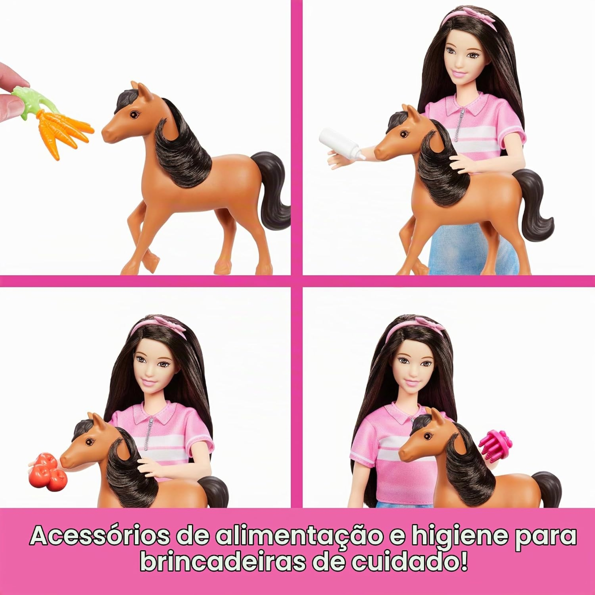 Boneca Barbie Renee Cuidado de Póneis Mattel  - 913920