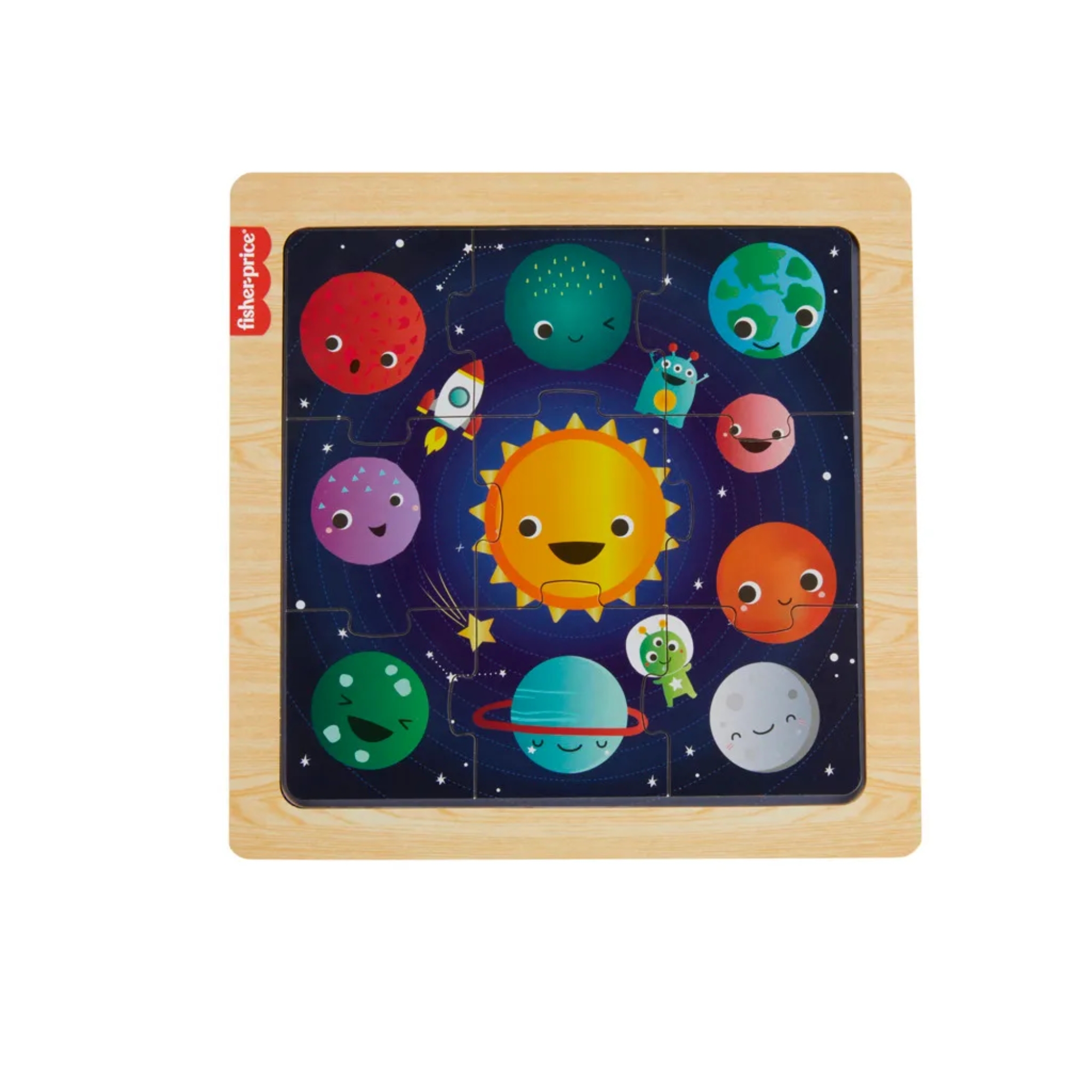 Fisher-Price Meu Primeiro Quebra-cabeça de Madeira Sortidos e Unitário Mattel - 916762