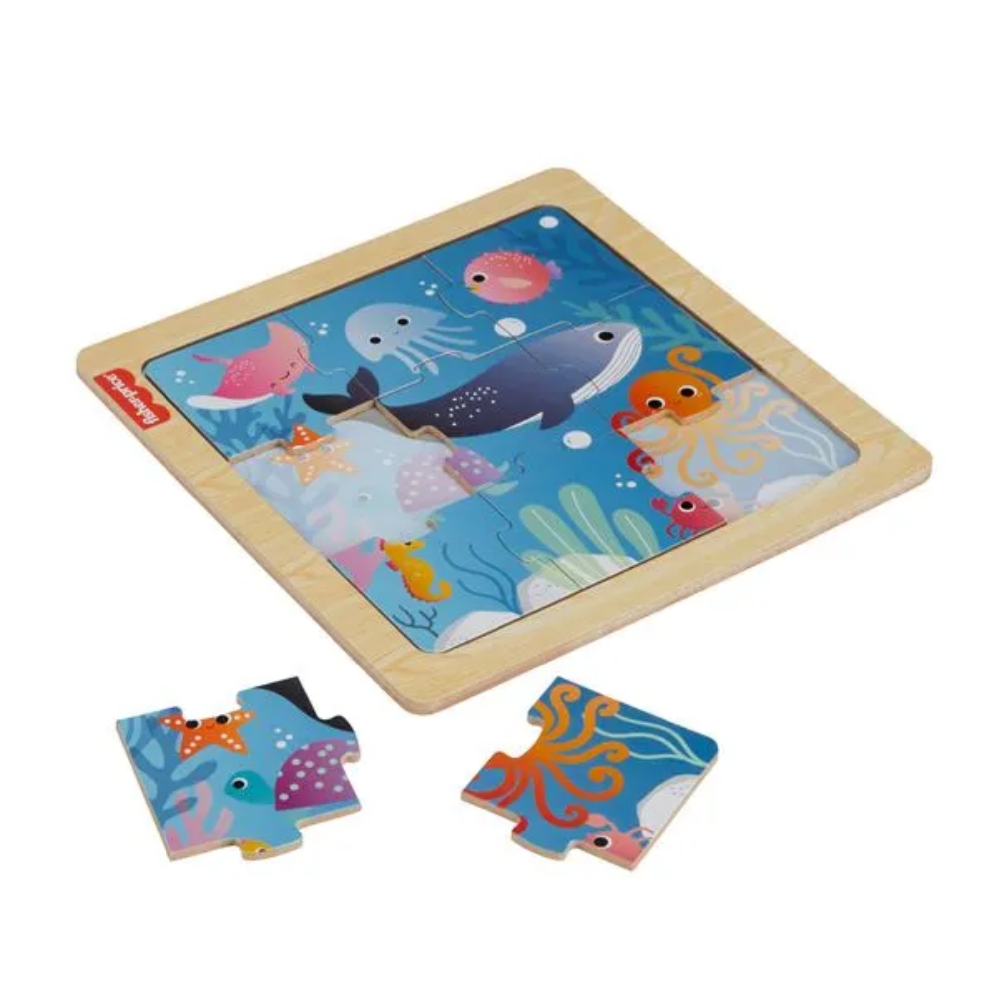 Fisher-Price Meu Primeiro Quebra-cabeça de Madeira Sortidos e Unitário Mattel - 916762