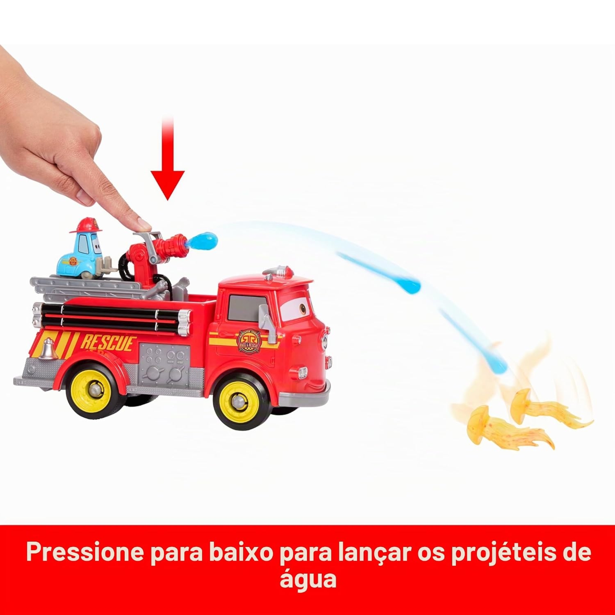 Caminhão Bombeiro - Carros da Pixar - Red e Guido Disney Mattel - 917052