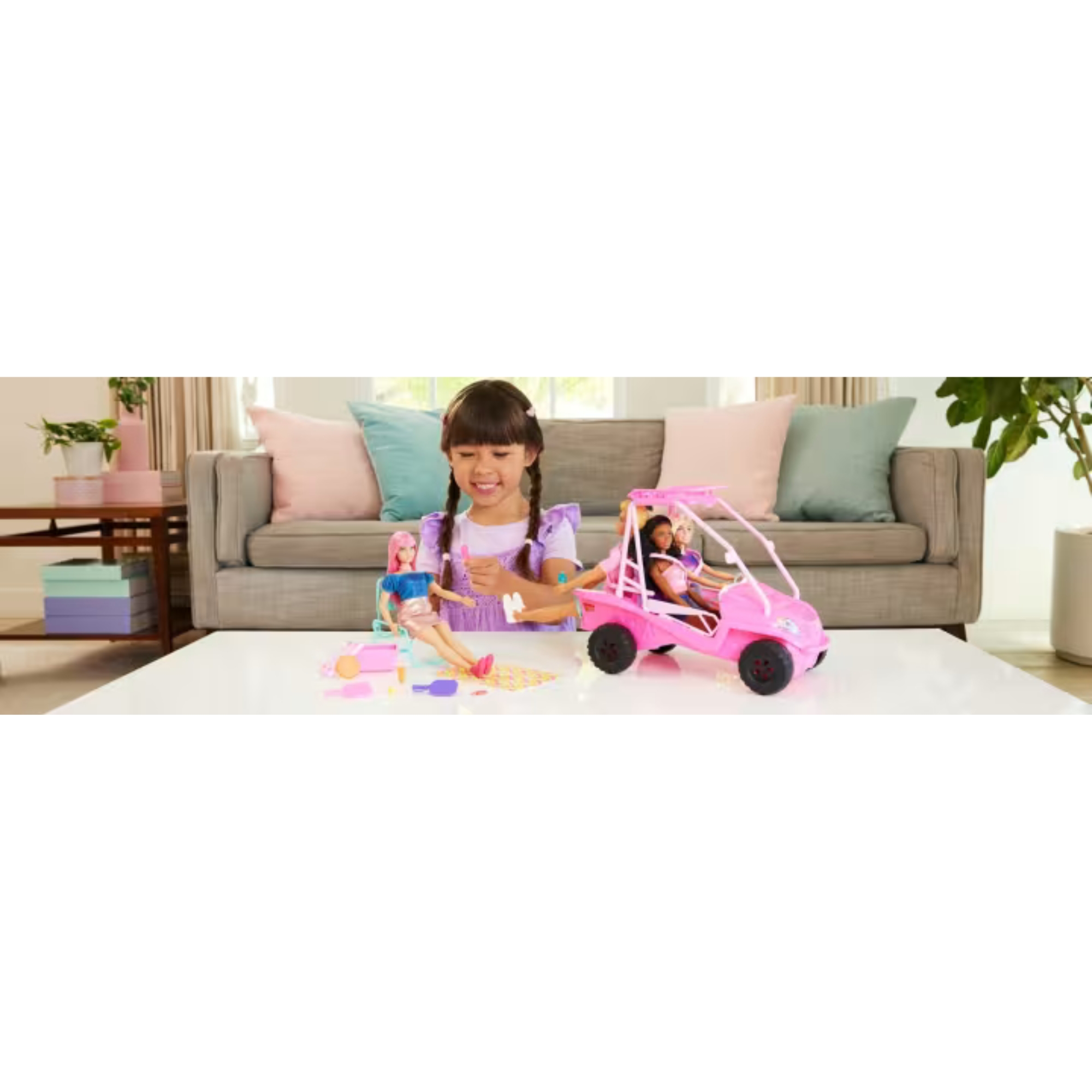 Veículo para Boneca Os Mistérios da Barbie: Detetives da Praia Beach Buggy Mattel - 916792