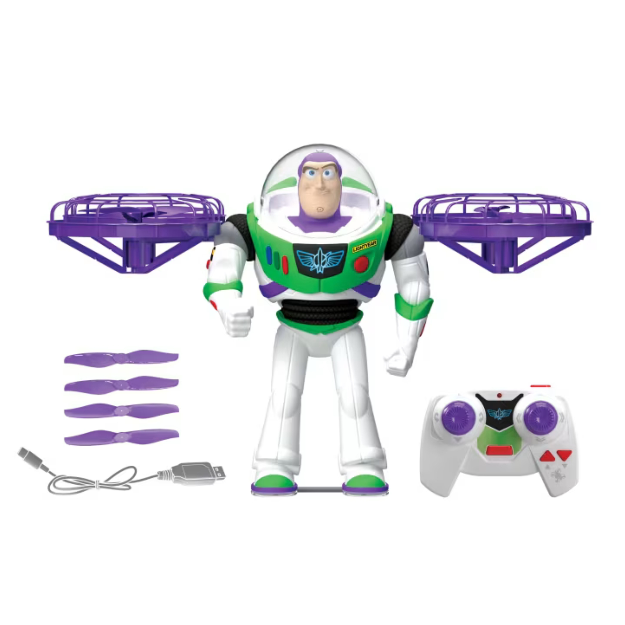 Figura de Ação Buzz Lightyear Hi-Tech Edition RC Toy Story 5 Mattel - 927233