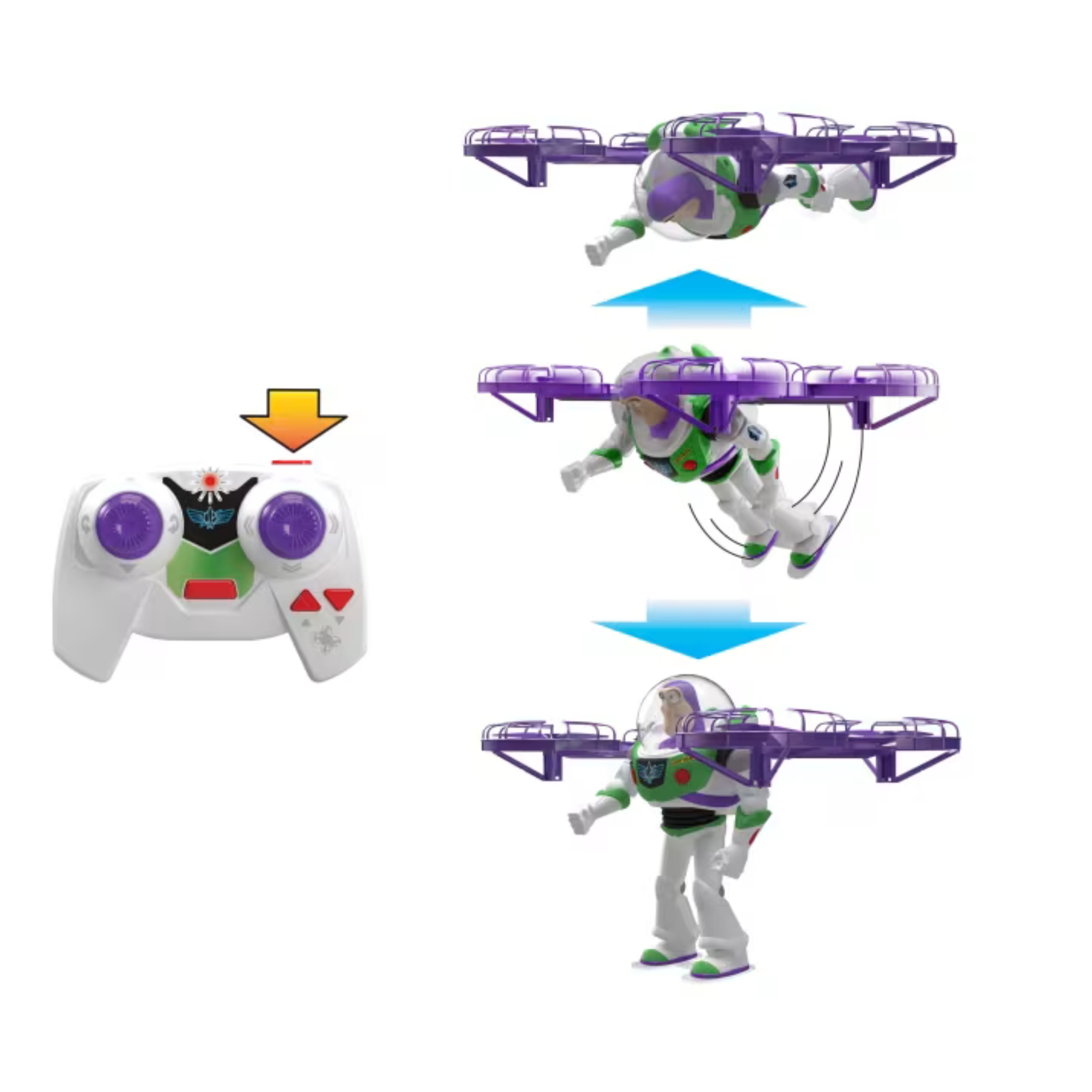 Figura de Ação Buzz Lightyear Hi-Tech Edition RC Toy Story 5 Mattel - 927233