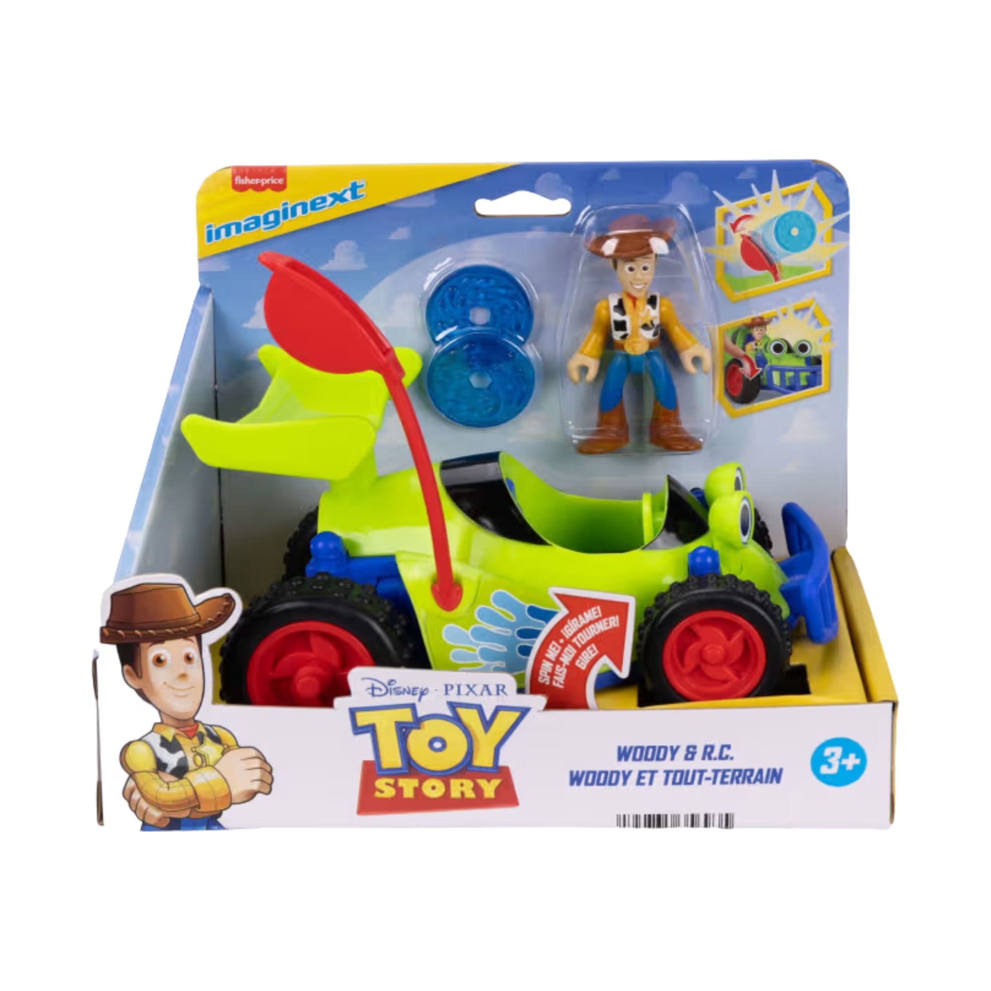 Figura de Ação Imaginext Toy Story Pack com Woody e R.C. Mattel - 927004