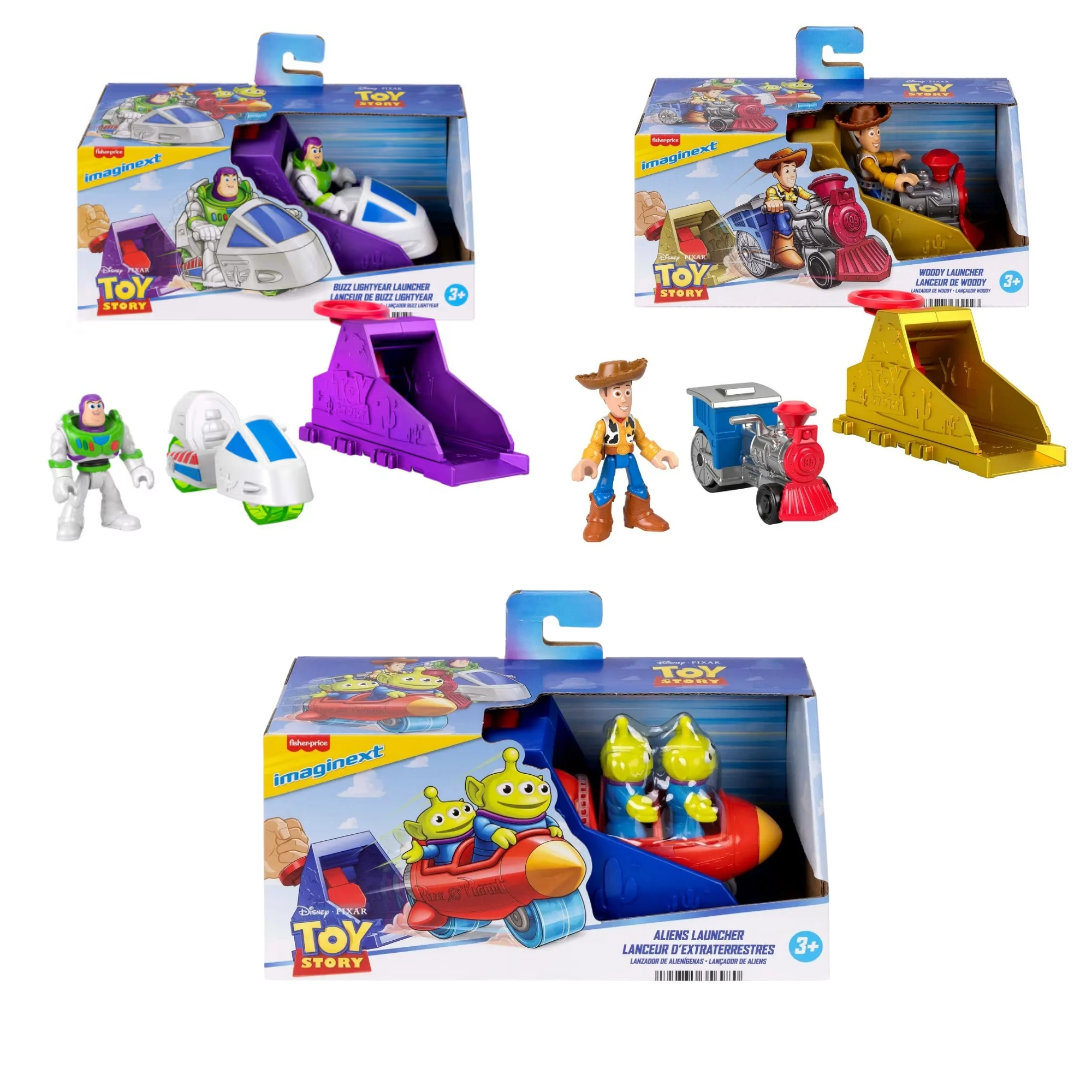 Figura de Ação Imaginext Toy Story Lançador de Impacto Secreto Sortido e Unitário Mattel - 926436