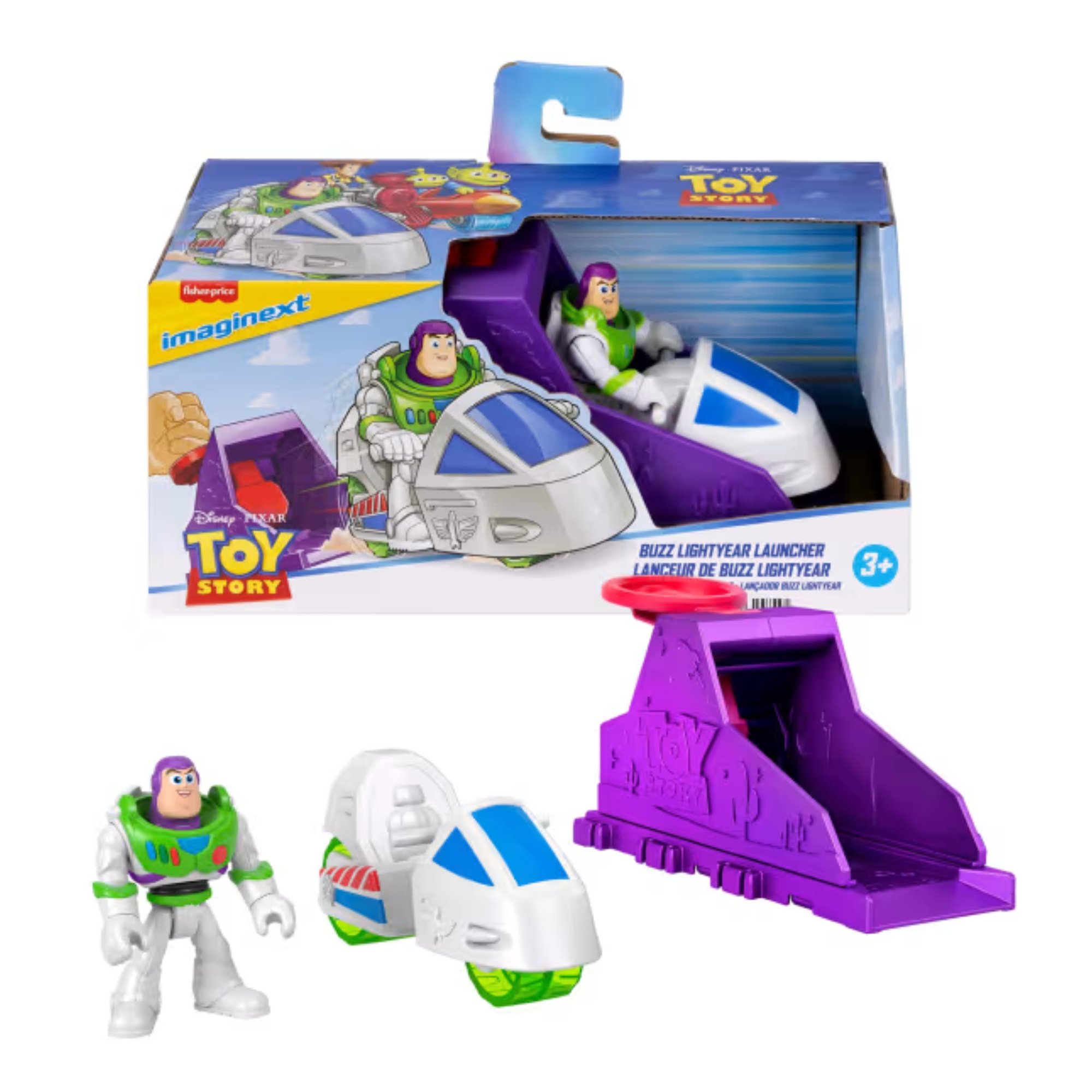 Figura de Ação Imaginext Toy Story Lançador de Impacto Secreto Sortido e Unitário Mattel - 926436