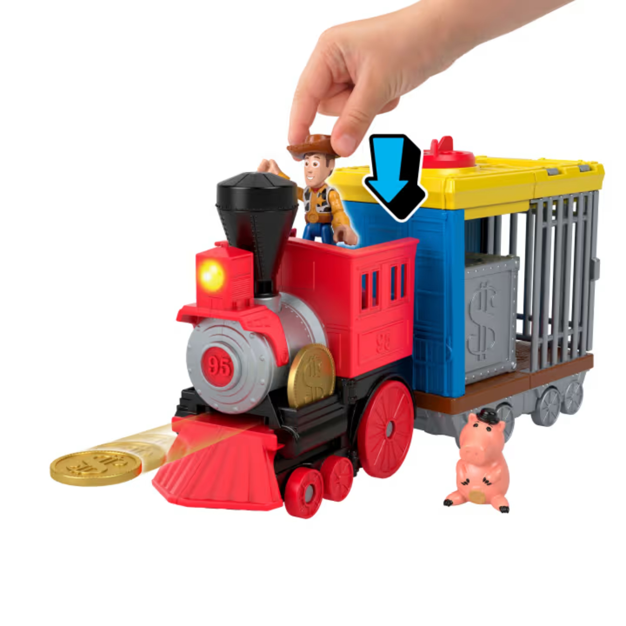 Veículo de Brinquedo Toy Story Trem do Velho Oeste do Woody Mattel - 927009