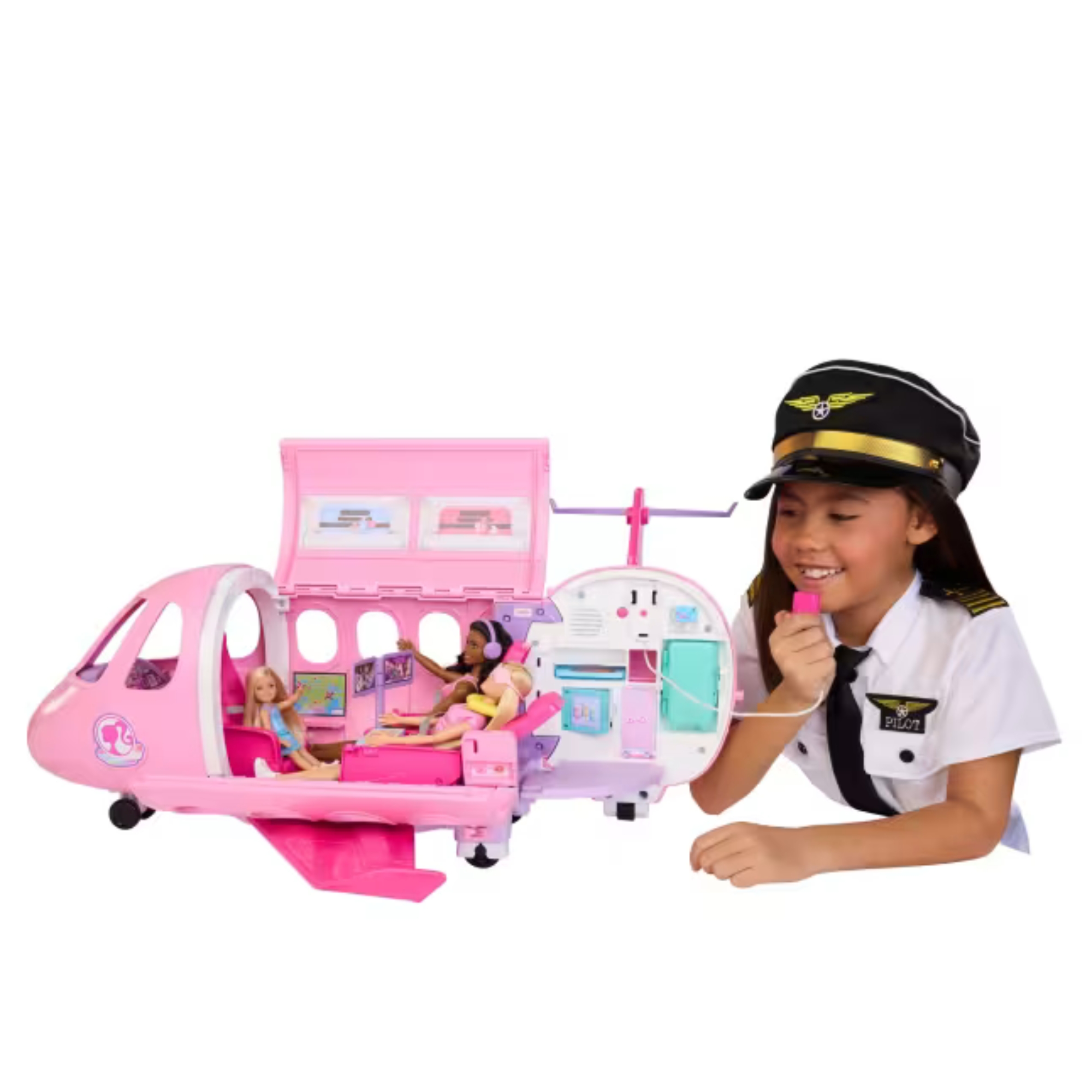 Brinquedo Avião dos Sonhos Barbie com Sons e Acessórios - Mattel JLW92