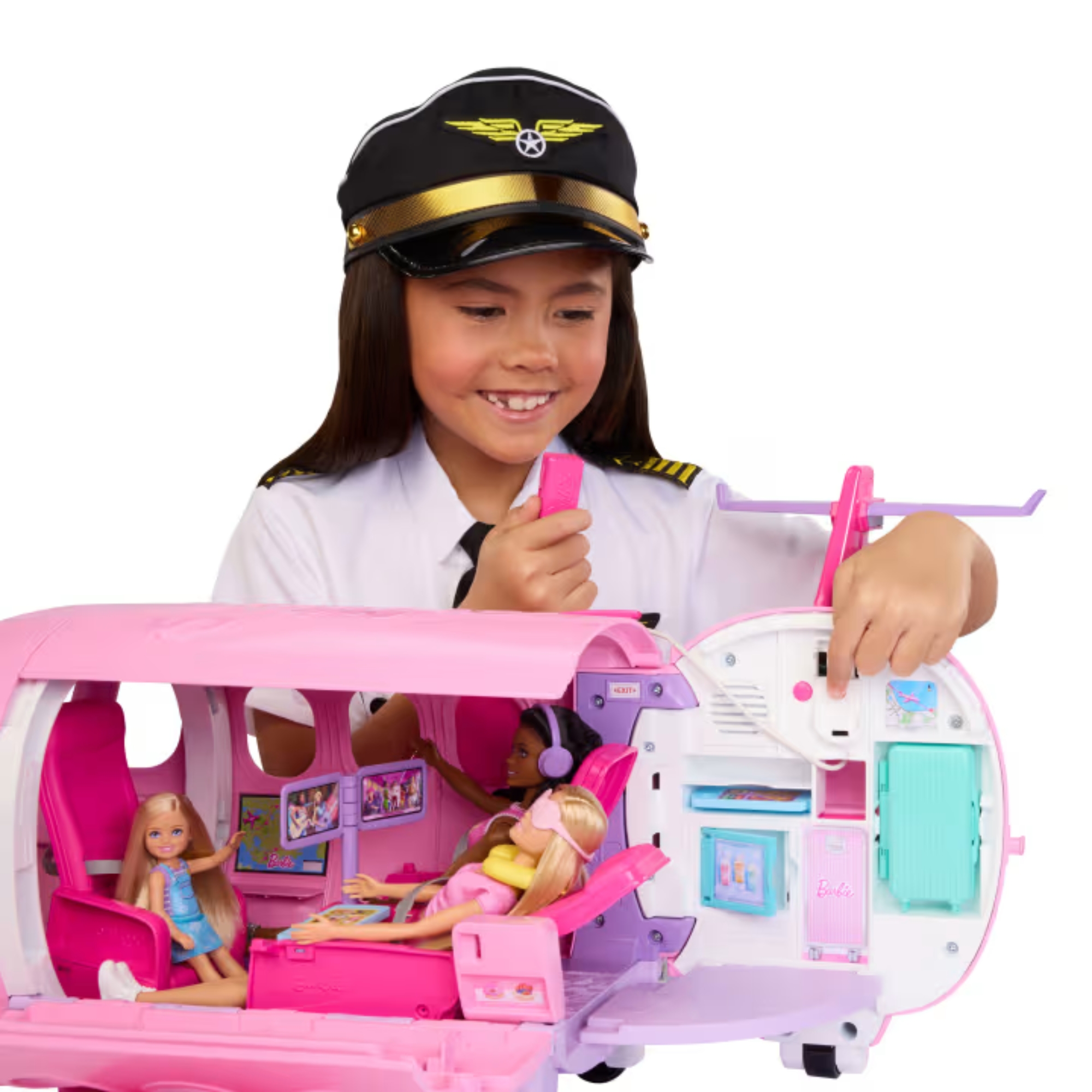 Brinquedo Avião dos Sonhos Barbie com Sons e Acessórios - Mattel JLW92