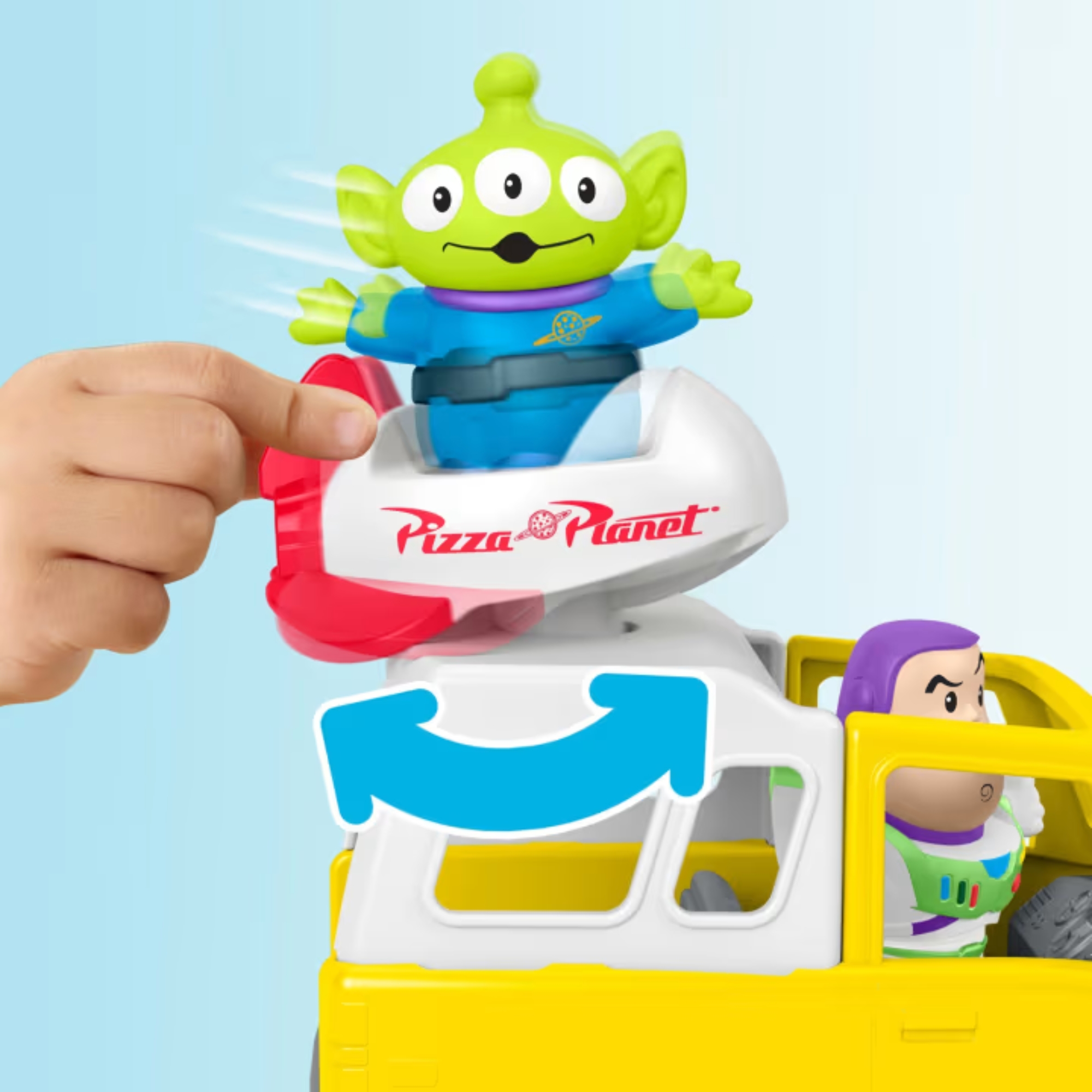 Brinquedo para Bebês FP Little People Veículo Buzz Lightyear Pizza Planet Mattel - 926974