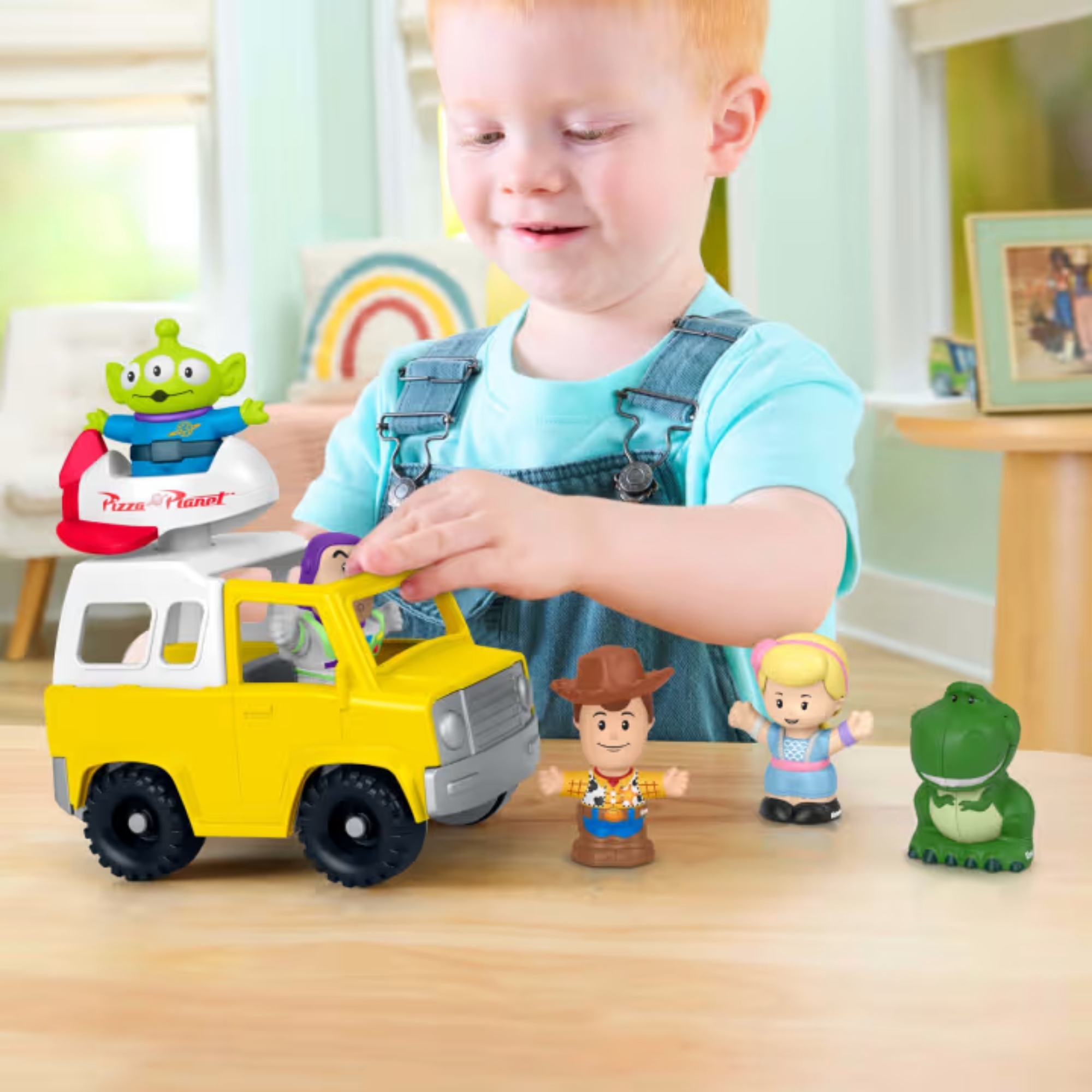Brinquedo para Bebês FP Little People Veículo Buzz Lightyear Pizza Planet Mattel - 926974