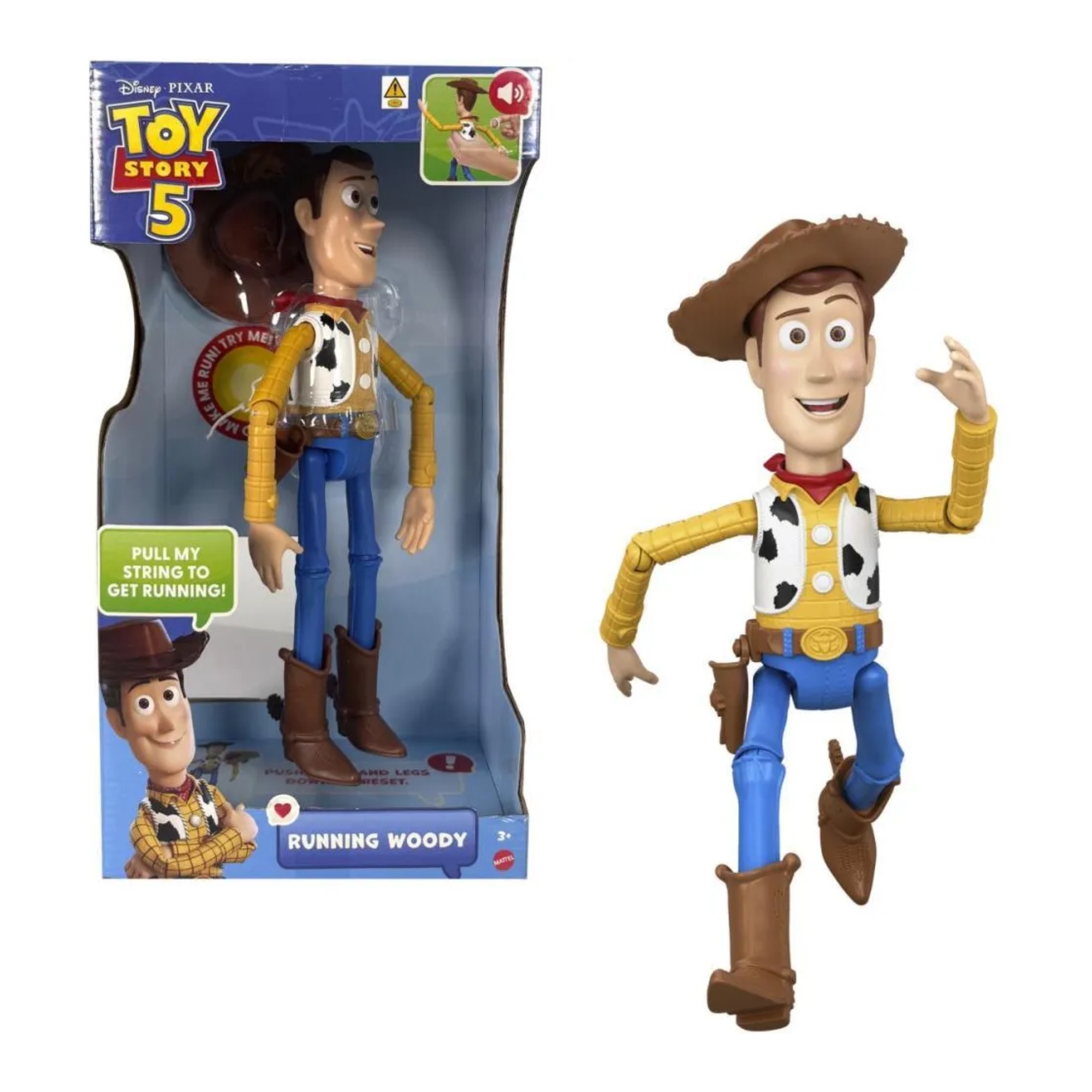 Boneco Articulado Woody Corredor Toy Story 5 Mattel - 927228