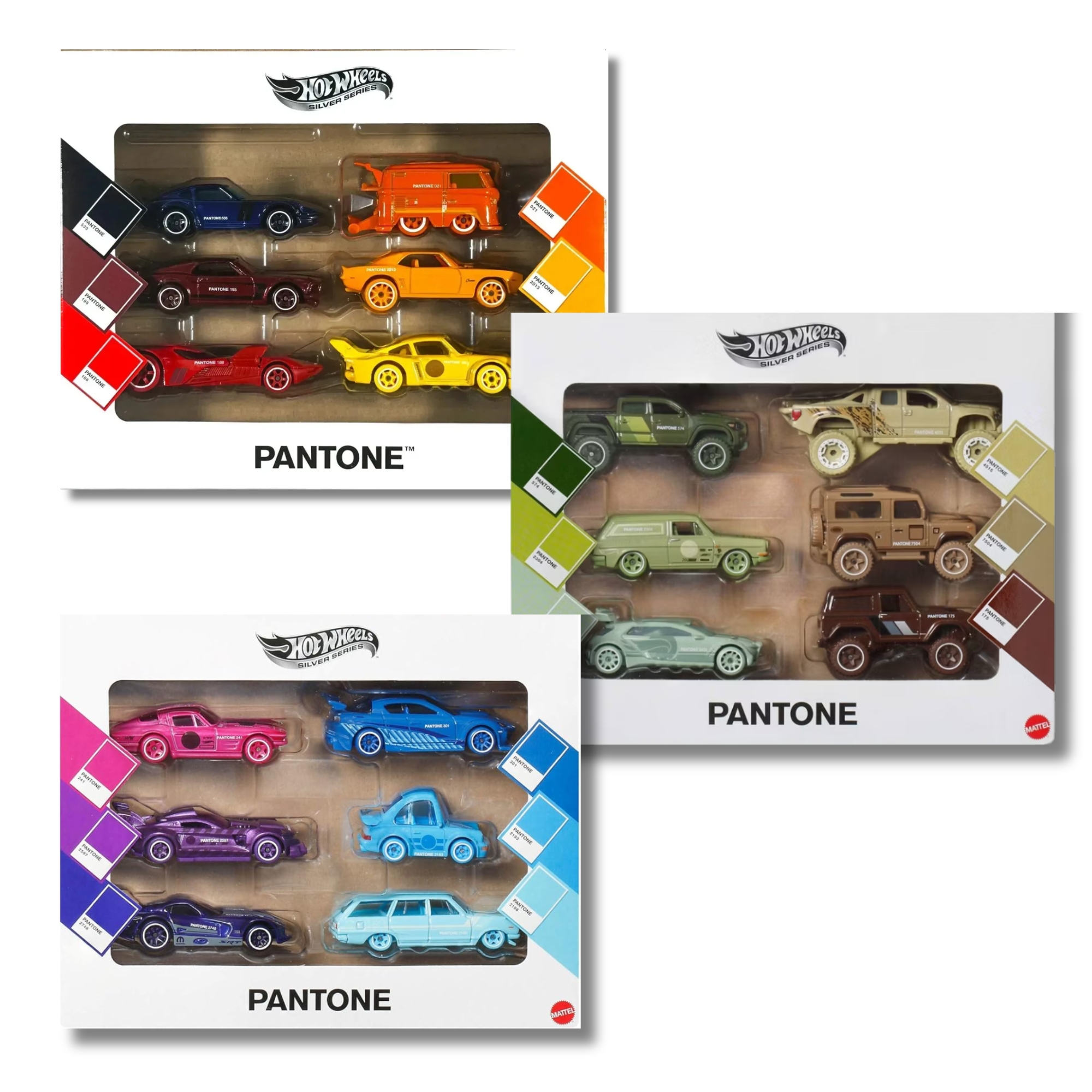 Kit de Carrinhos Hot Wheels Collector Pantone Sortido e Unitário Mattel - 927097