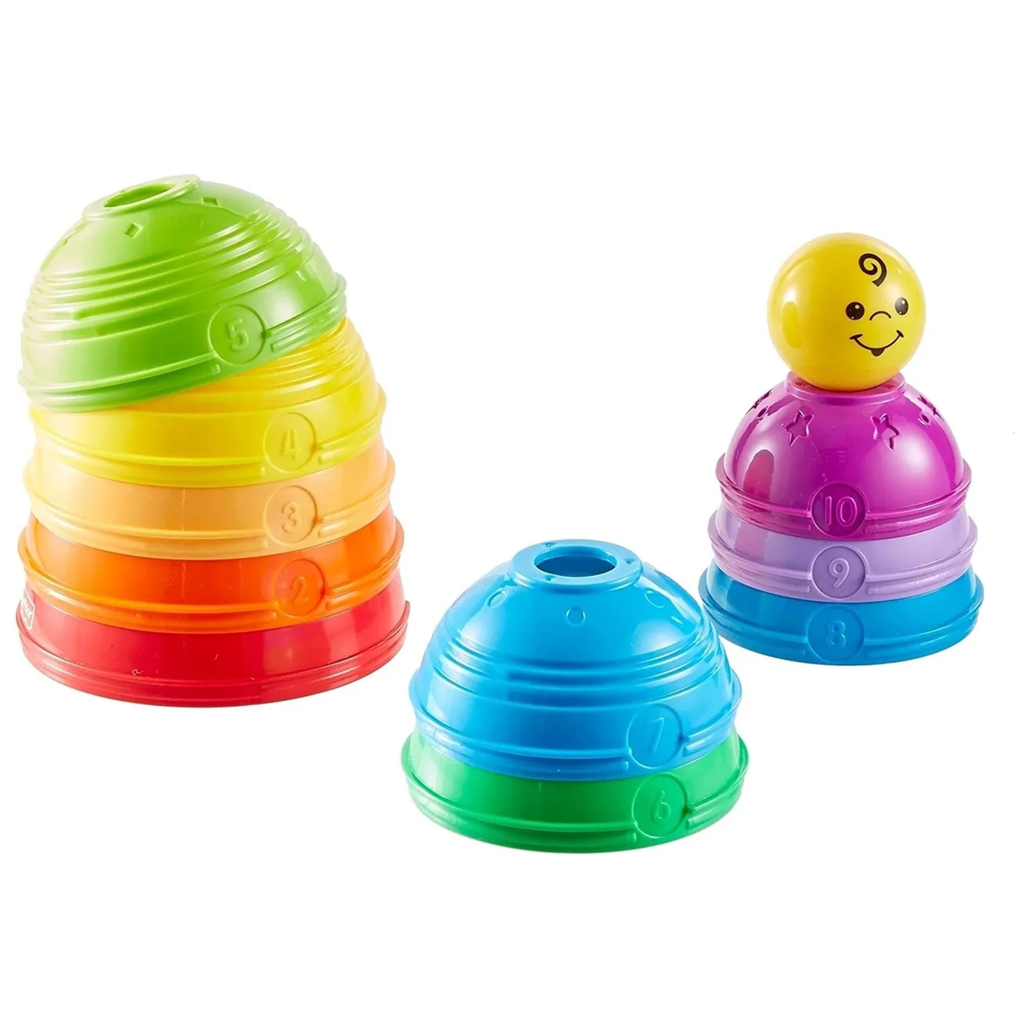 Brinquedo para Bebês Potinhos Empilhar & Rolar Fisher Price Mattel - 362068