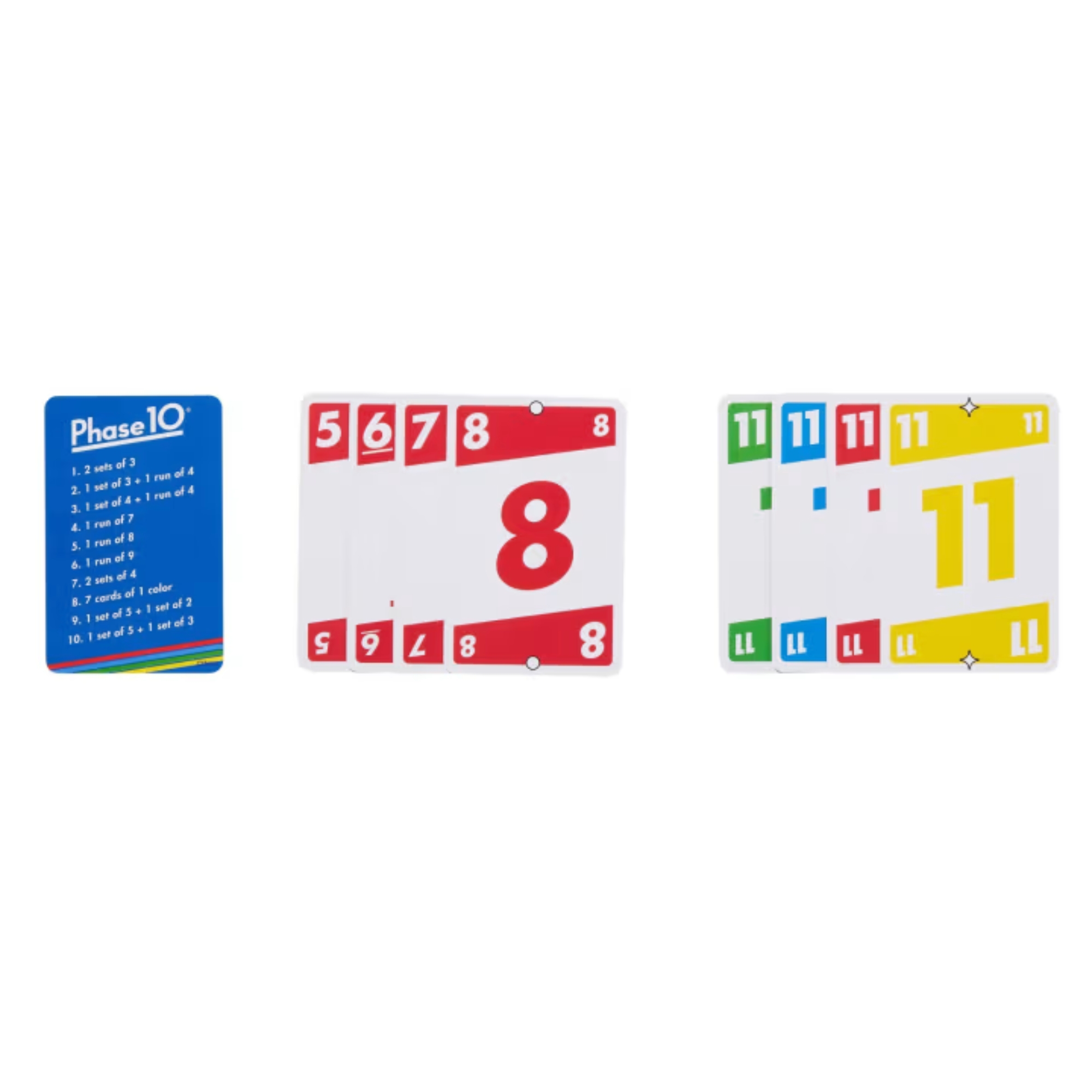 Jogo de Cartas Phase 10 - Estratégia e Diversão c/ 108 cartões Mattel - 913556