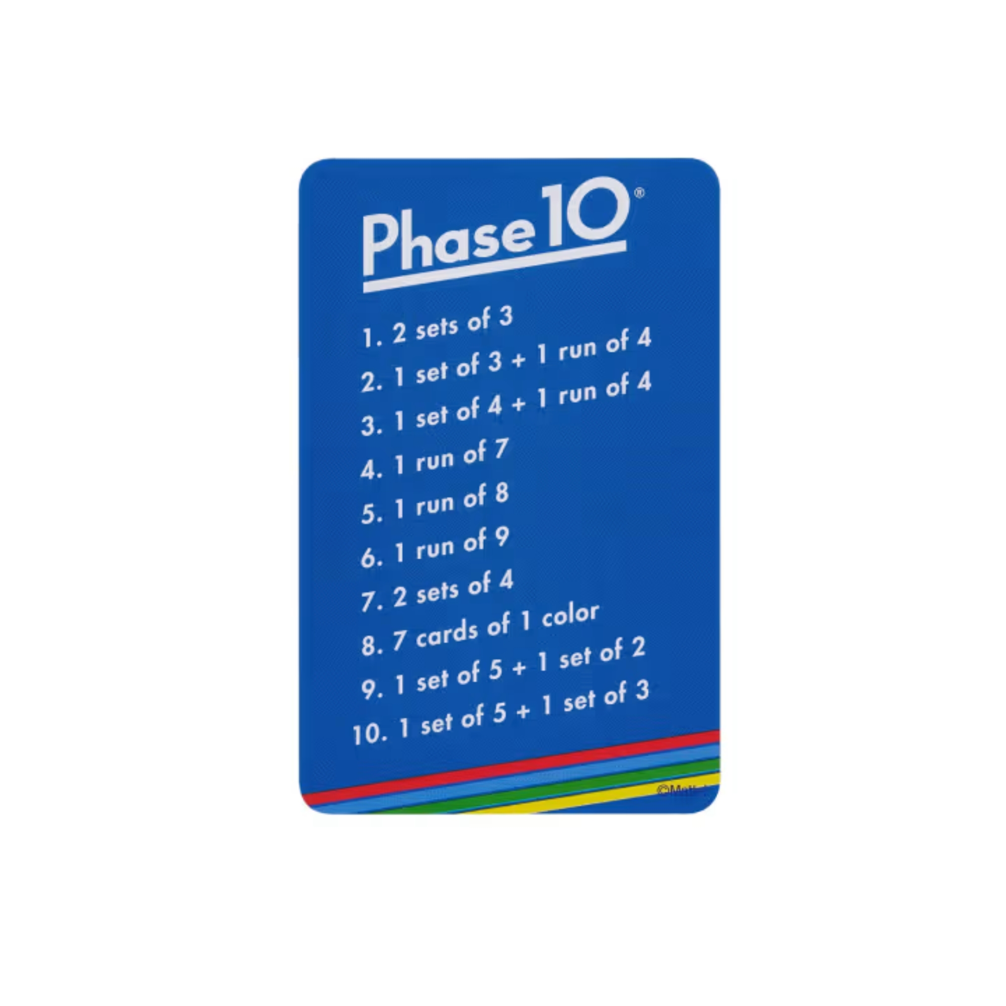 Jogo de Cartas Phase 10 - Estratégia e Diversão c/ 108 cartões Mattel - 913556