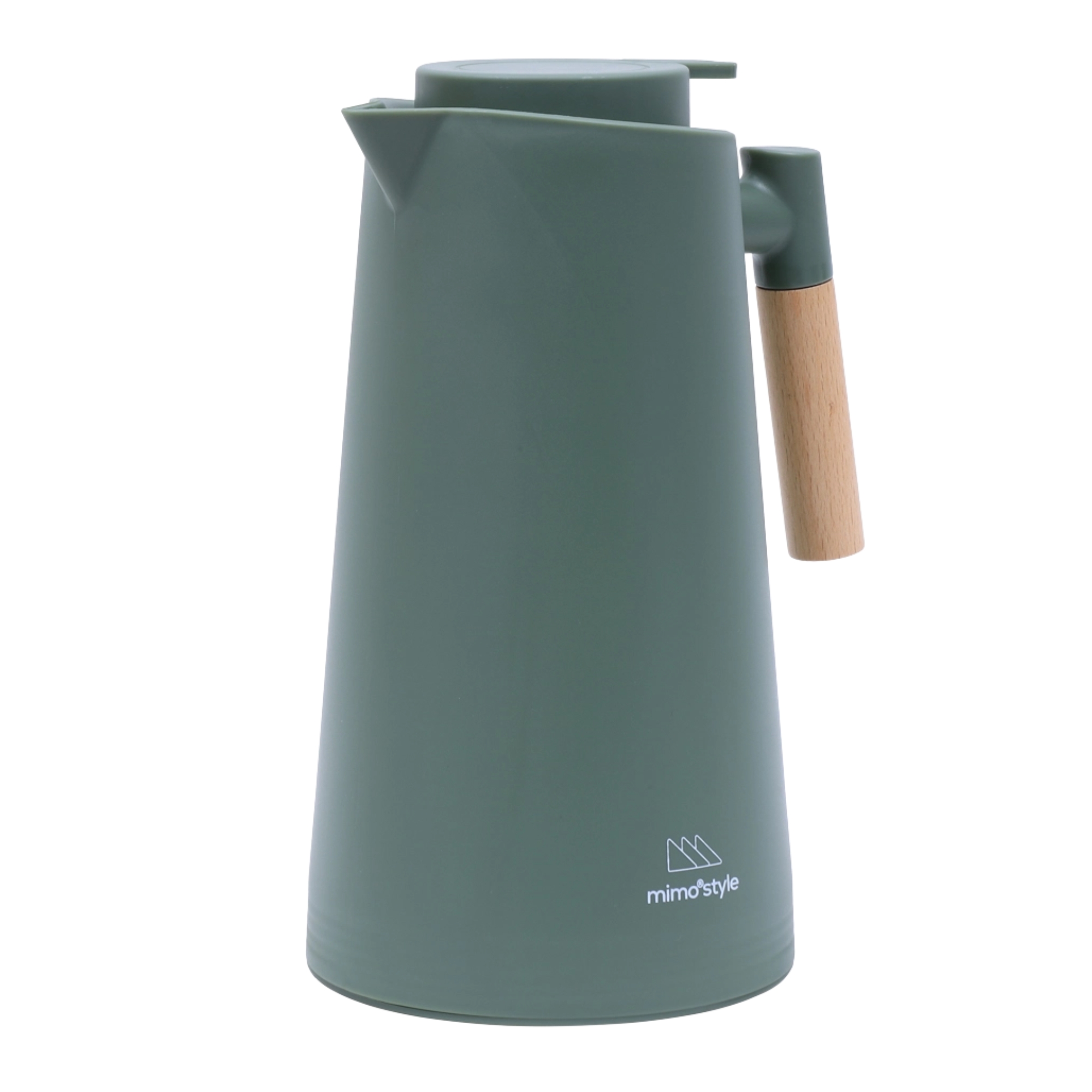 Garrafa Térmica Jade 1L com Cabo de Madeira Mimo Style - 10049