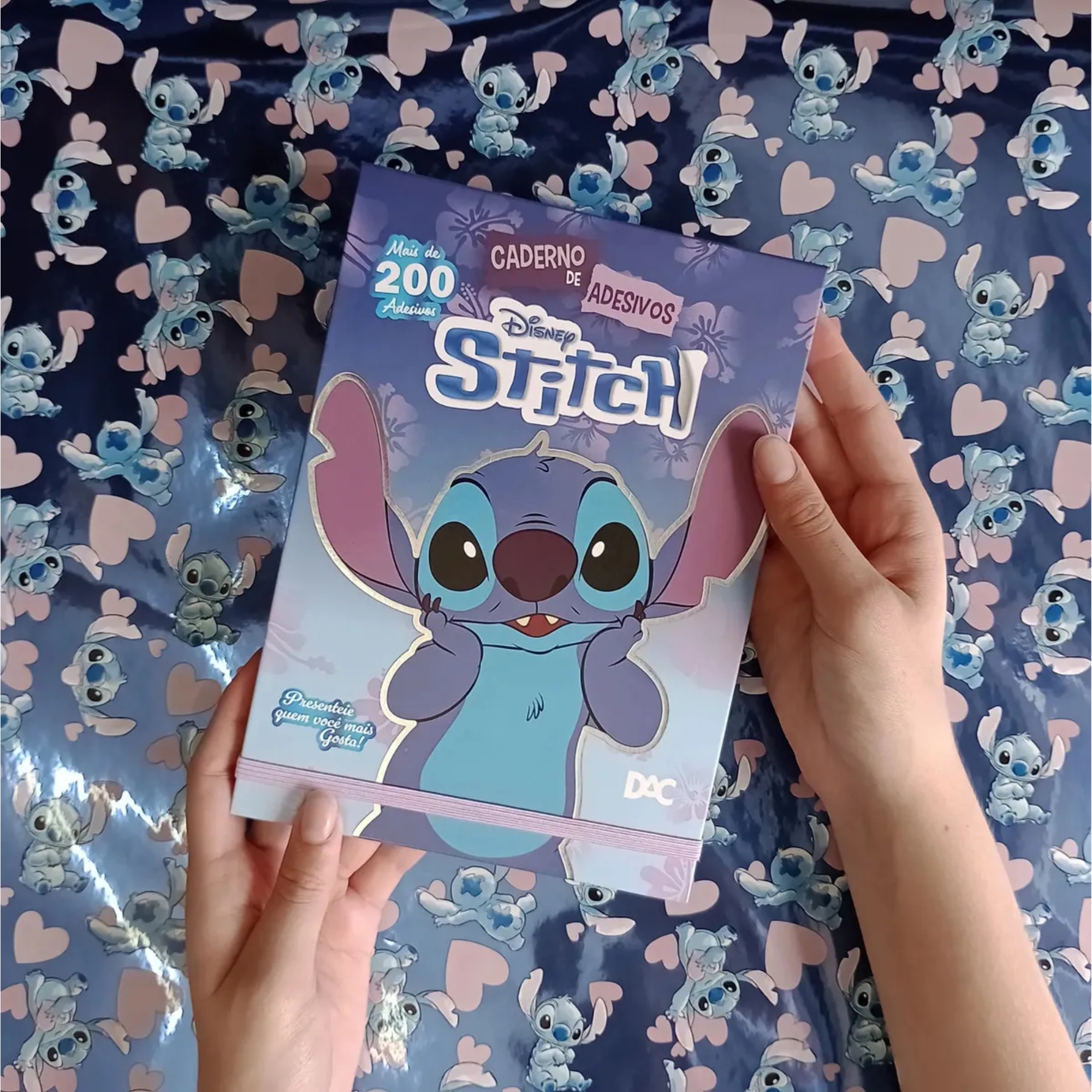 Caderno de Adesivos Stitch com Mais de 200 Adesivos DAC - 5571