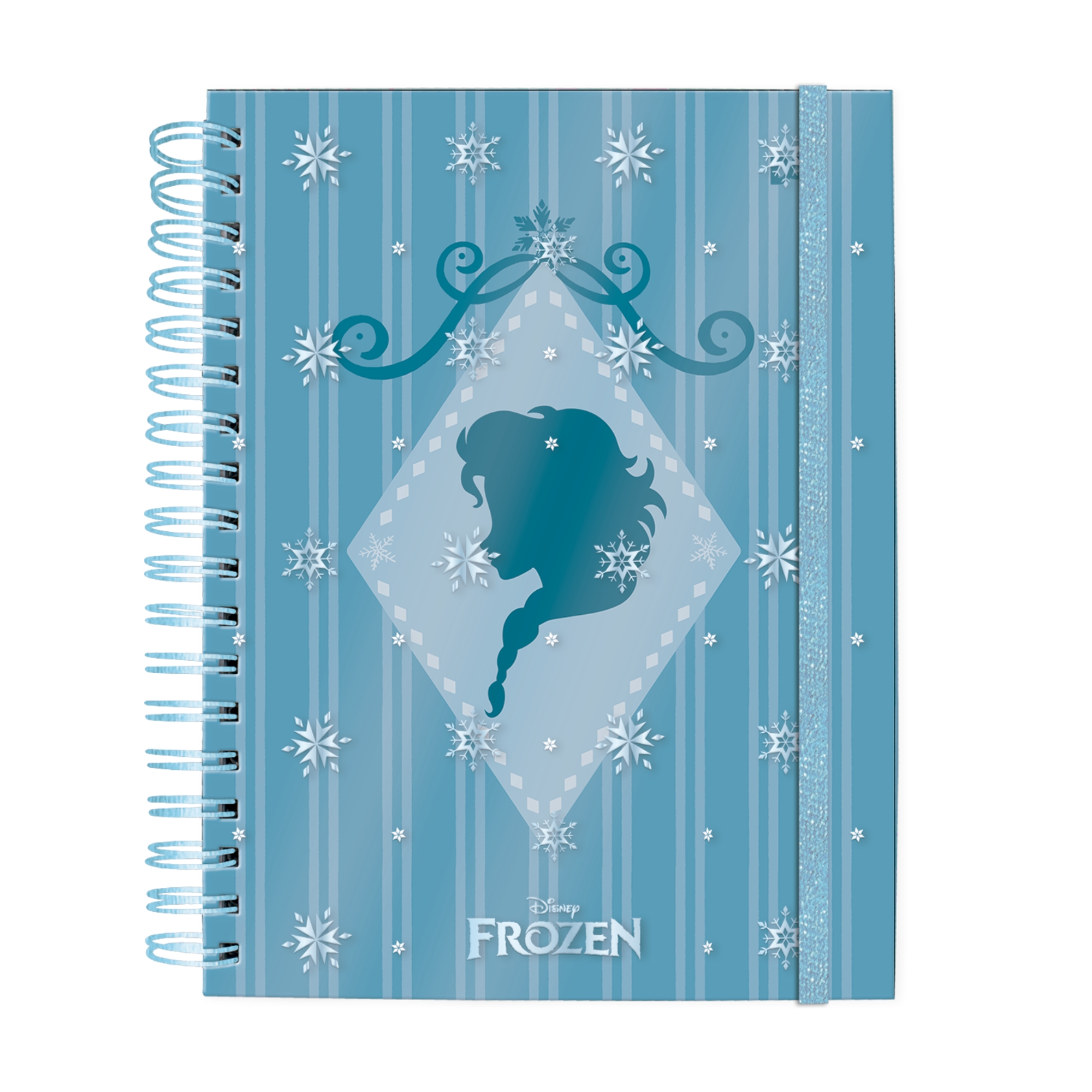 Caderno Mini Frozen 80 Folhas Decoradas com Elástico DAC - 5727