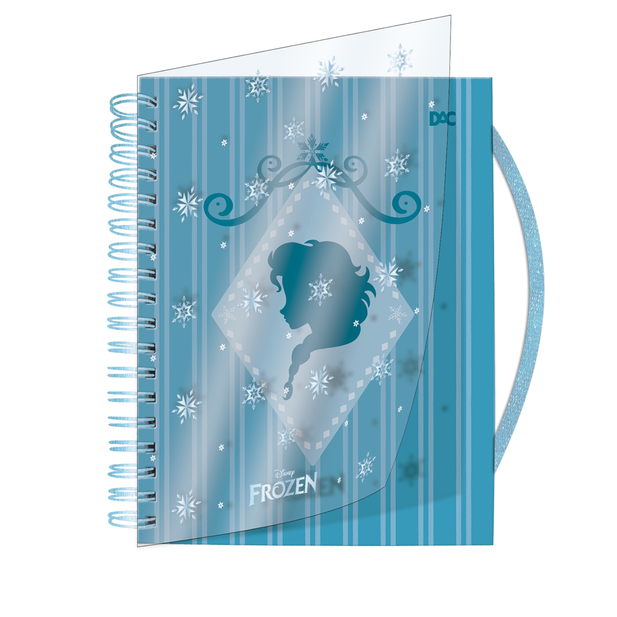 Caderno Mini Frozen 80 Folhas Decoradas com Elástico DAC - 5727