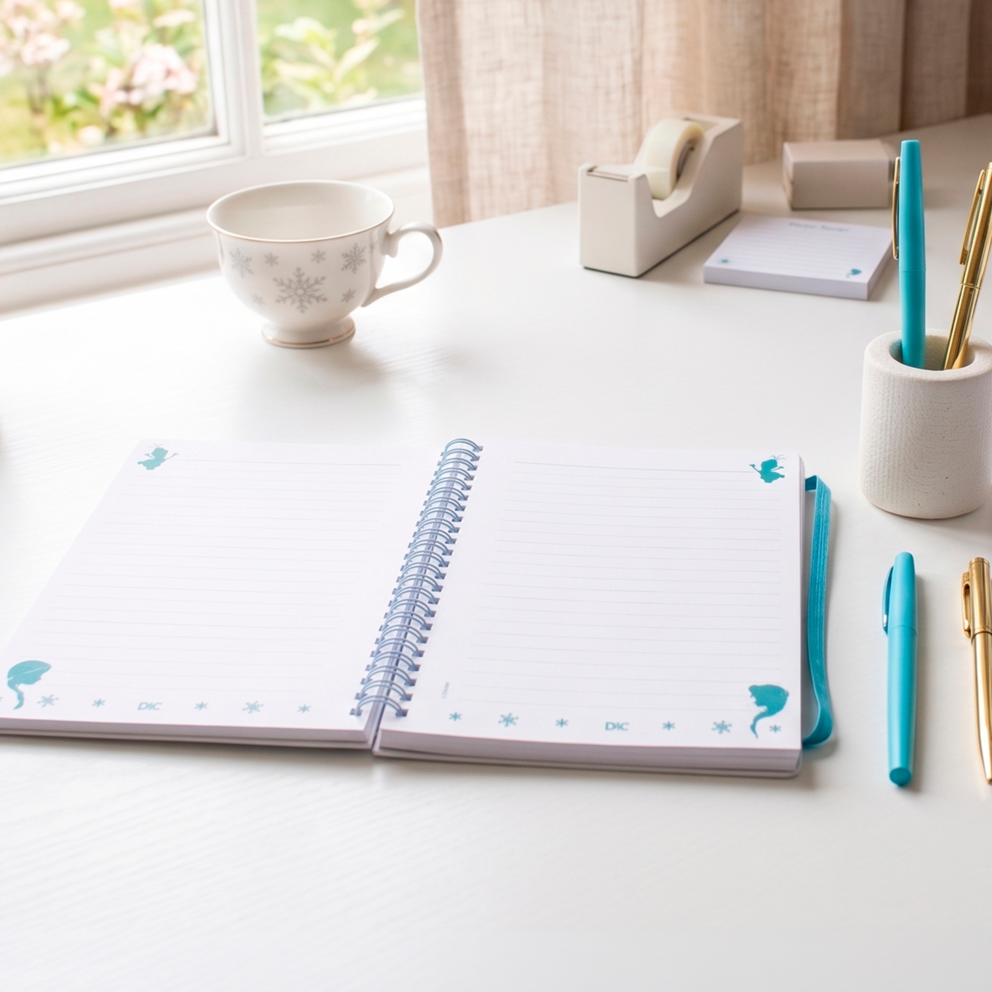 Caderno Mini Frozen 80 Folhas Decoradas com Elástico DAC - 5727