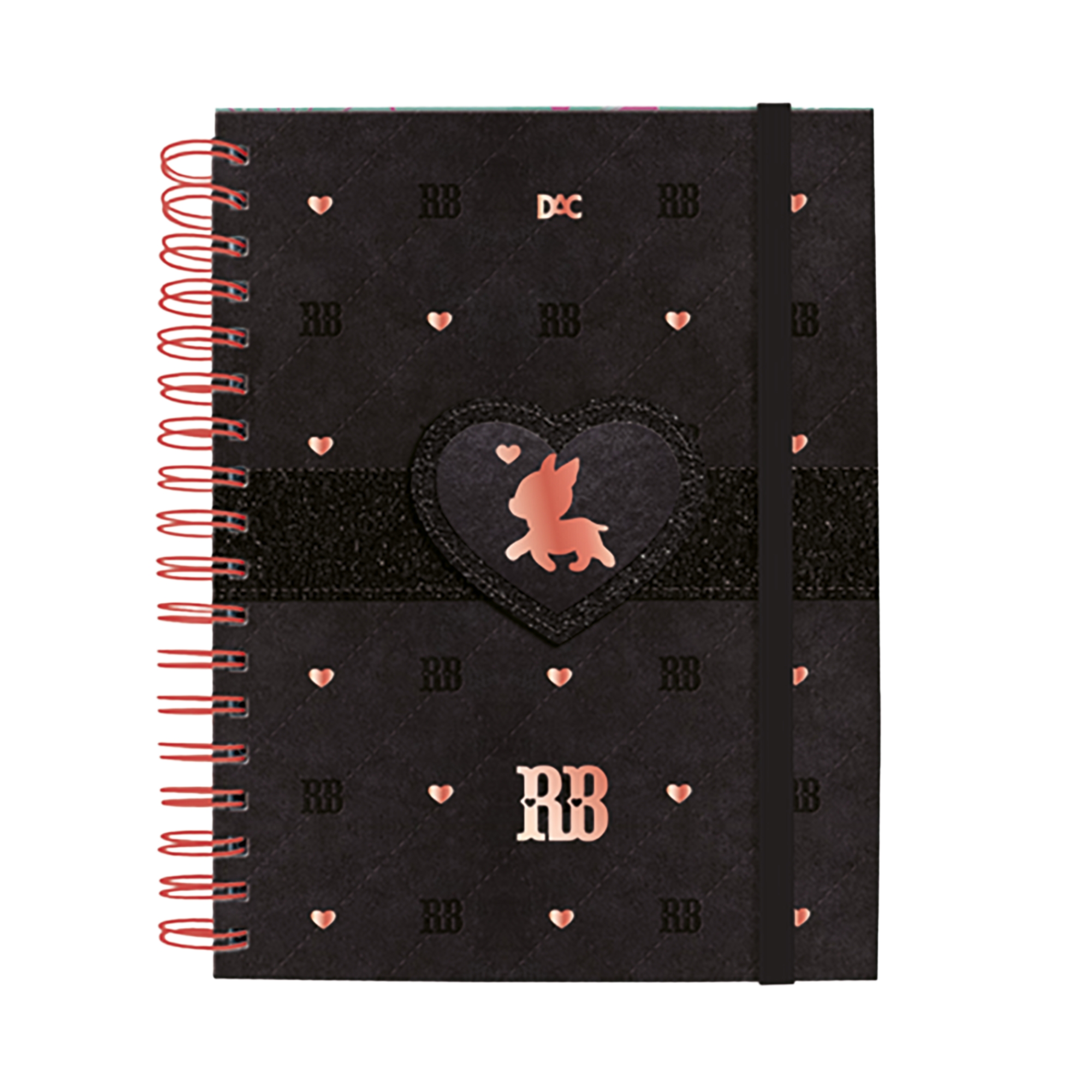 Caderno Universitário Smart RB 80 Folhas Capa PU cor Preta - DAC 5941