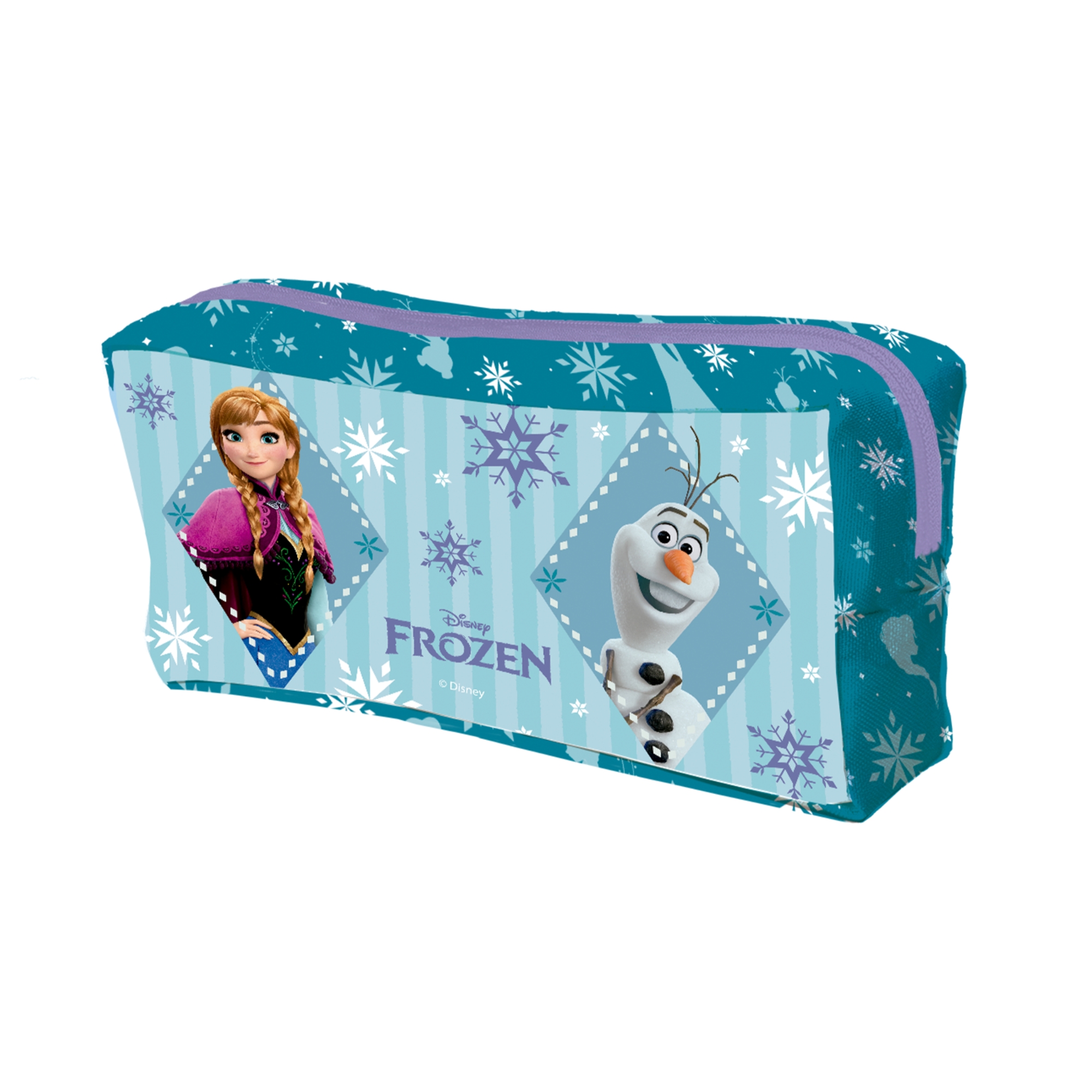 Estojo Escolar Frozen Elsa em Tecido com Zíper DAC - 5728