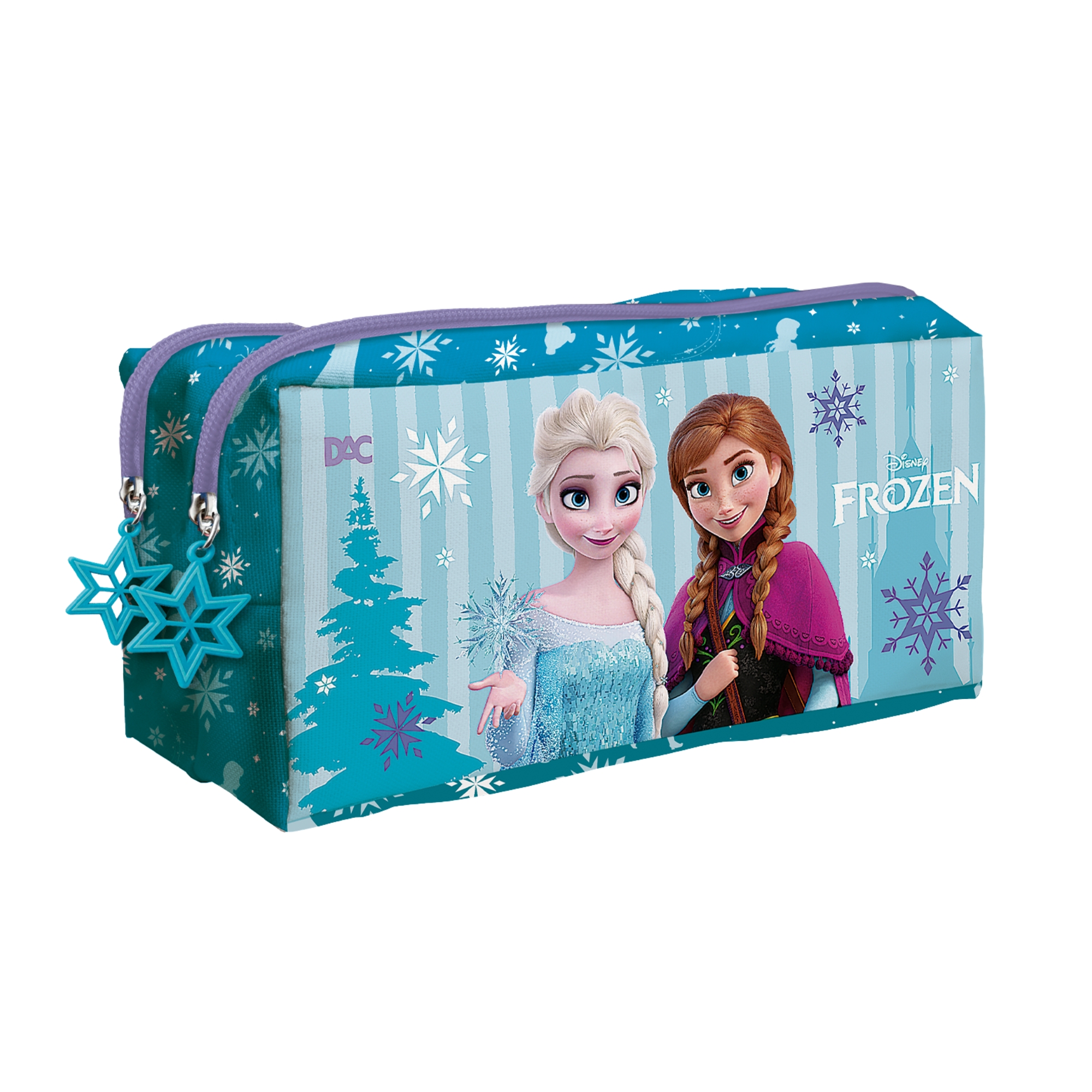 Estojo Duplo Frozen 2 Compartimentos com Zíper - DAC 5729