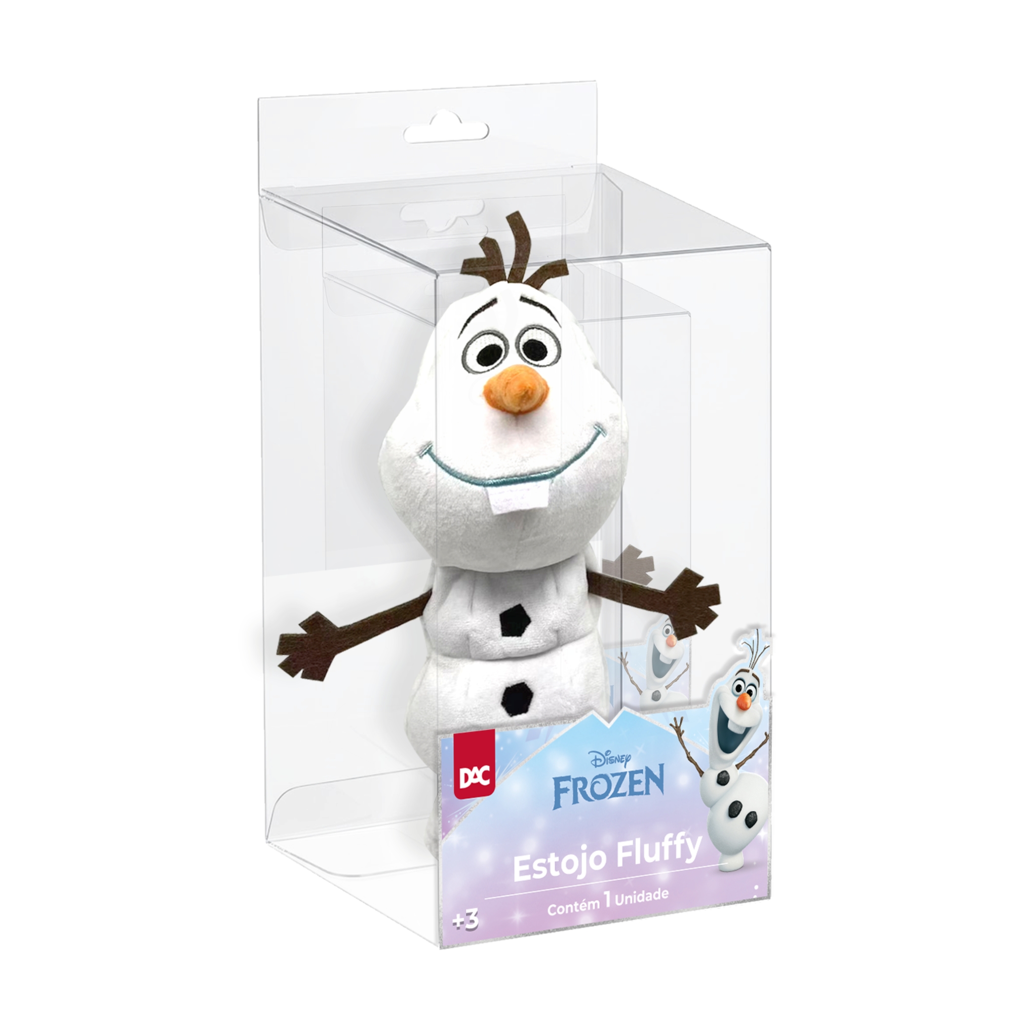 Estojo Fluffy Pelúcia Olaf Frozen DAC - 5730