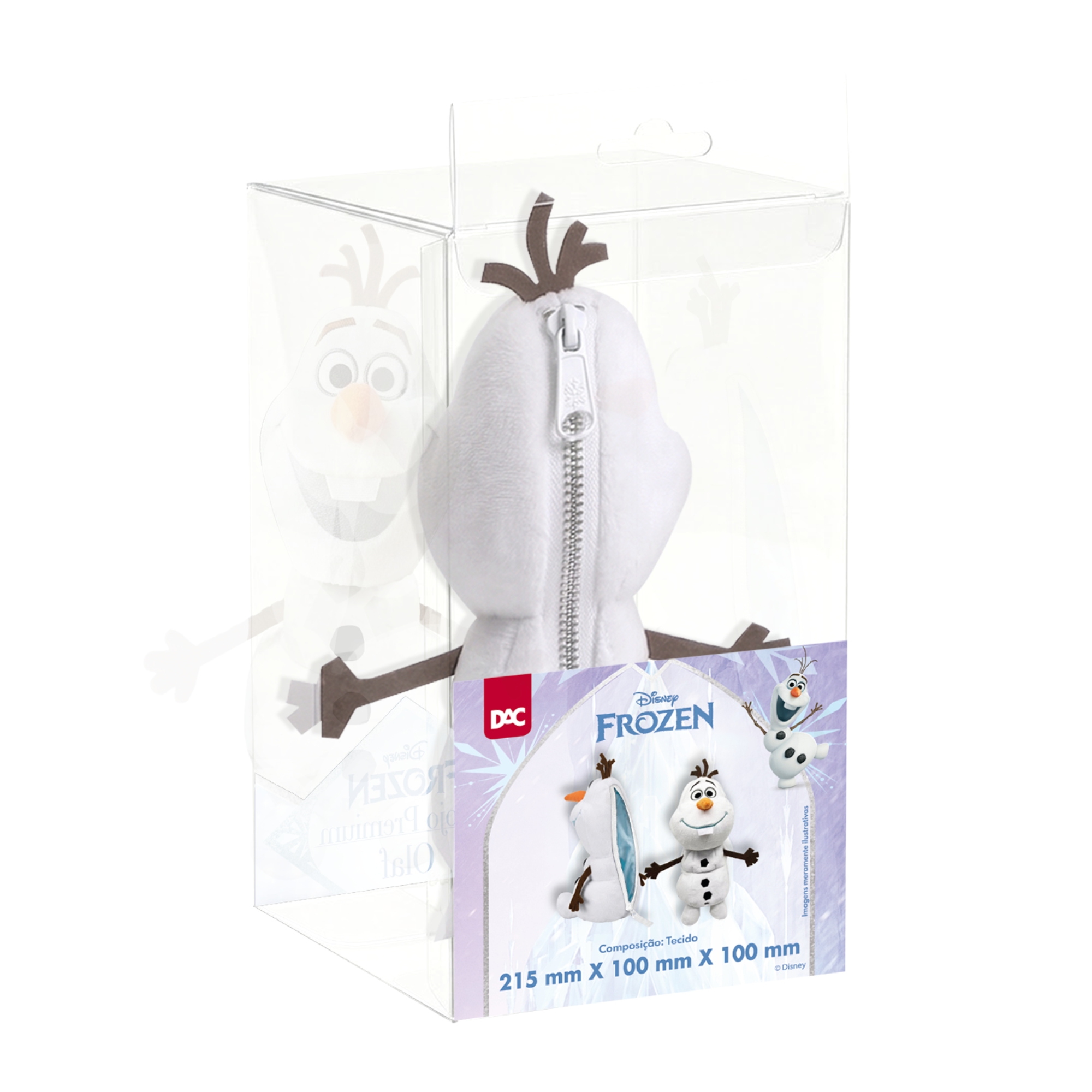 Estojo Fluffy Pelúcia Olaf Frozen DAC - 5730