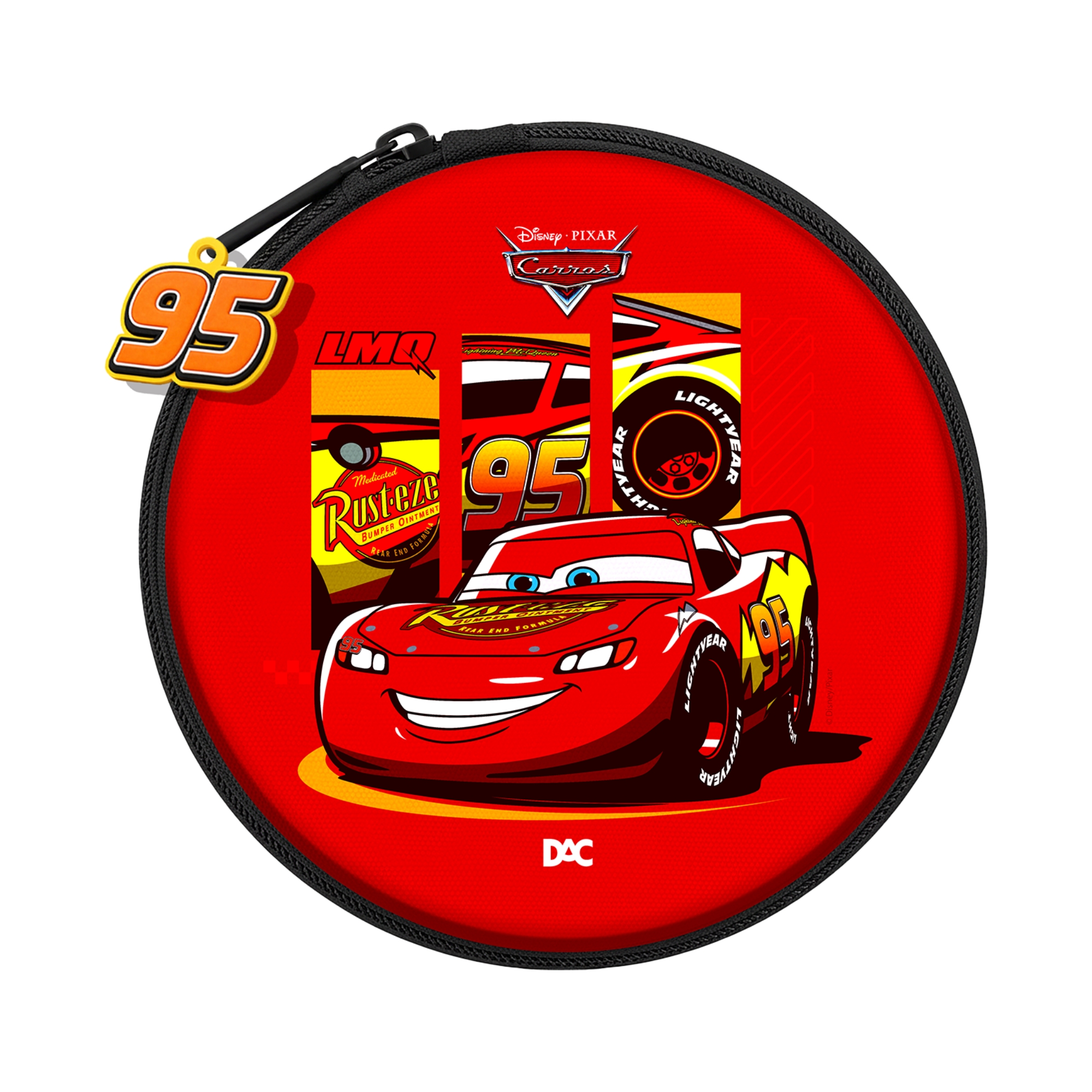 Estojo Escolar 3D Pneu Relâmpago McQueen Carros DAC - 5721
