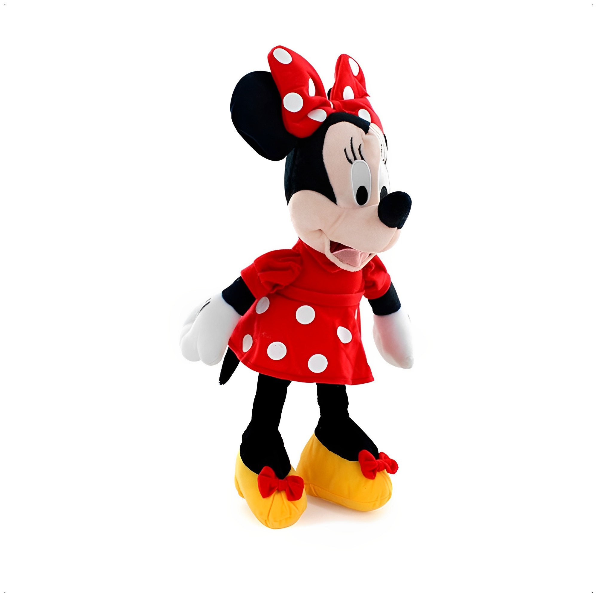 Brinquedo Infantil Pelúcia Minnie Vermelha 33cm Com Som Poliéster Multikids - BR333