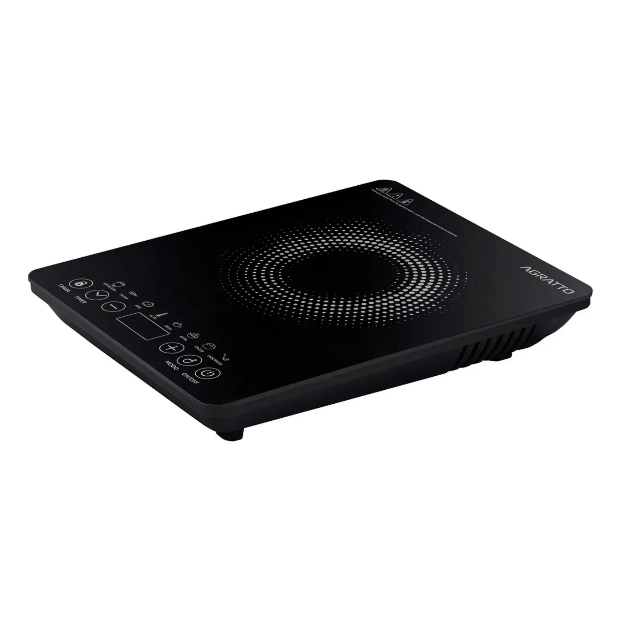 Cooktop Indução ACKI01I 1 Boca C/ Controle Temperatura 1200W 127V Agratto - 14464