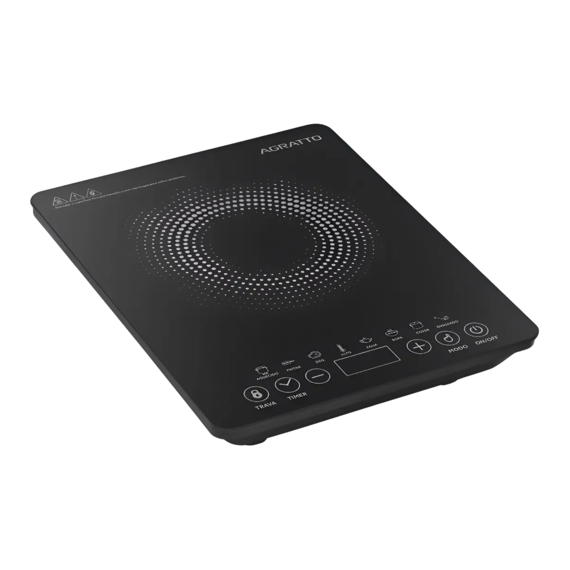 Cooktop Indução ACKLl01l-02 Preto 1 Boca 2000W 220V Agratto - 14465