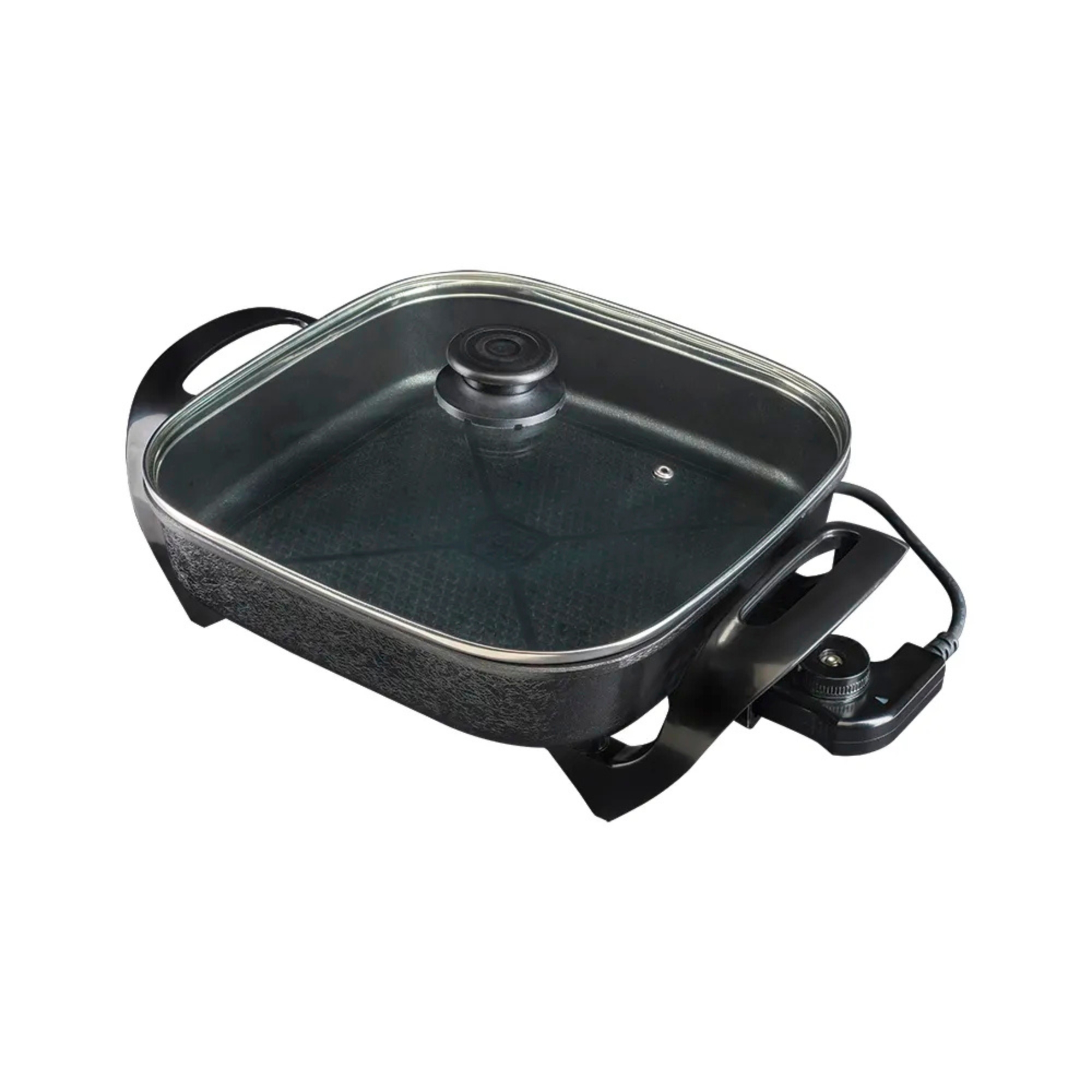 Panela Elétrica Mangiare Quadrada 30cm 1500W 220V APEQ01I cor Preta Agratto - 9421